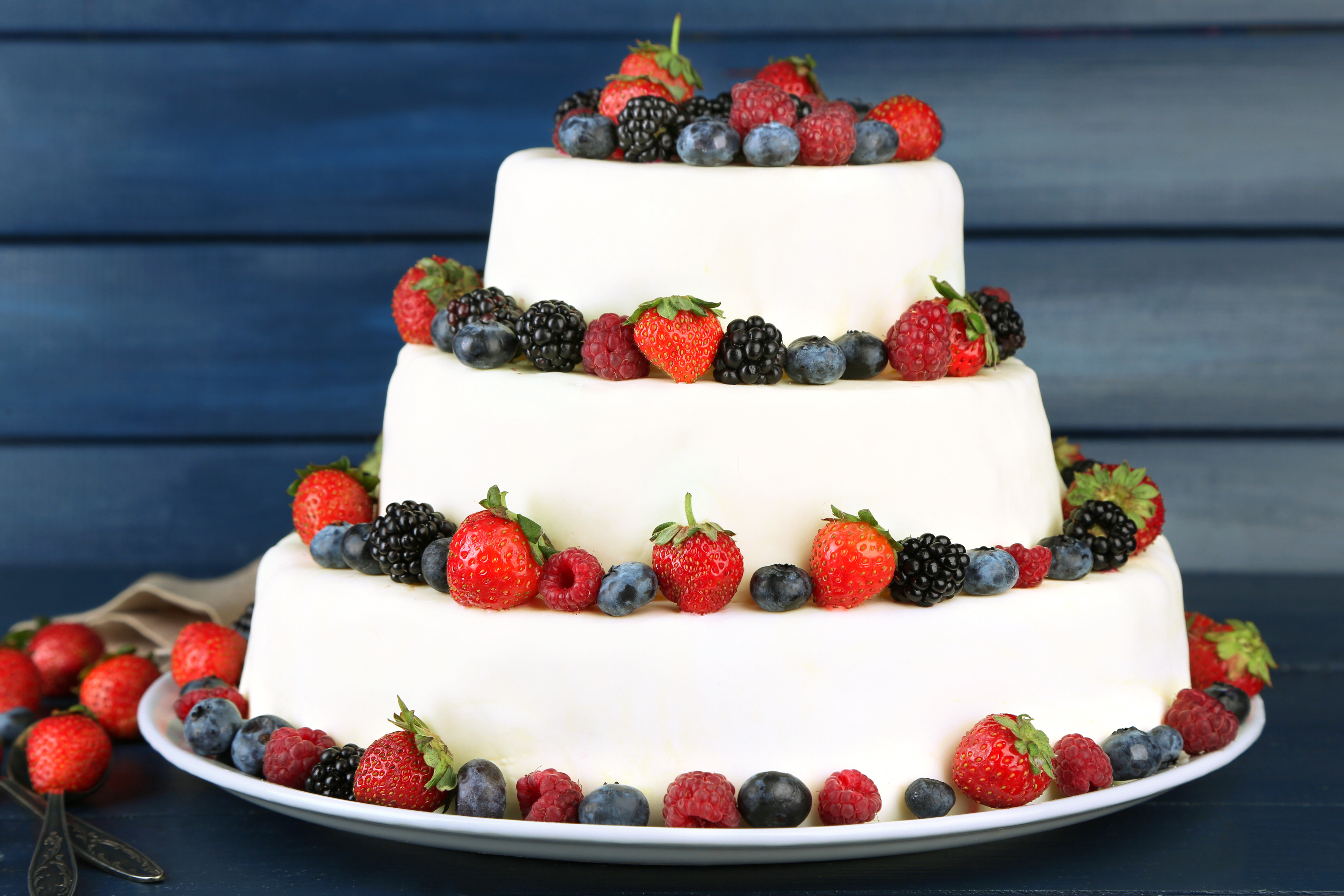 blueberry, food, cake, berry, blackberry, cream, raspberry, strawberry