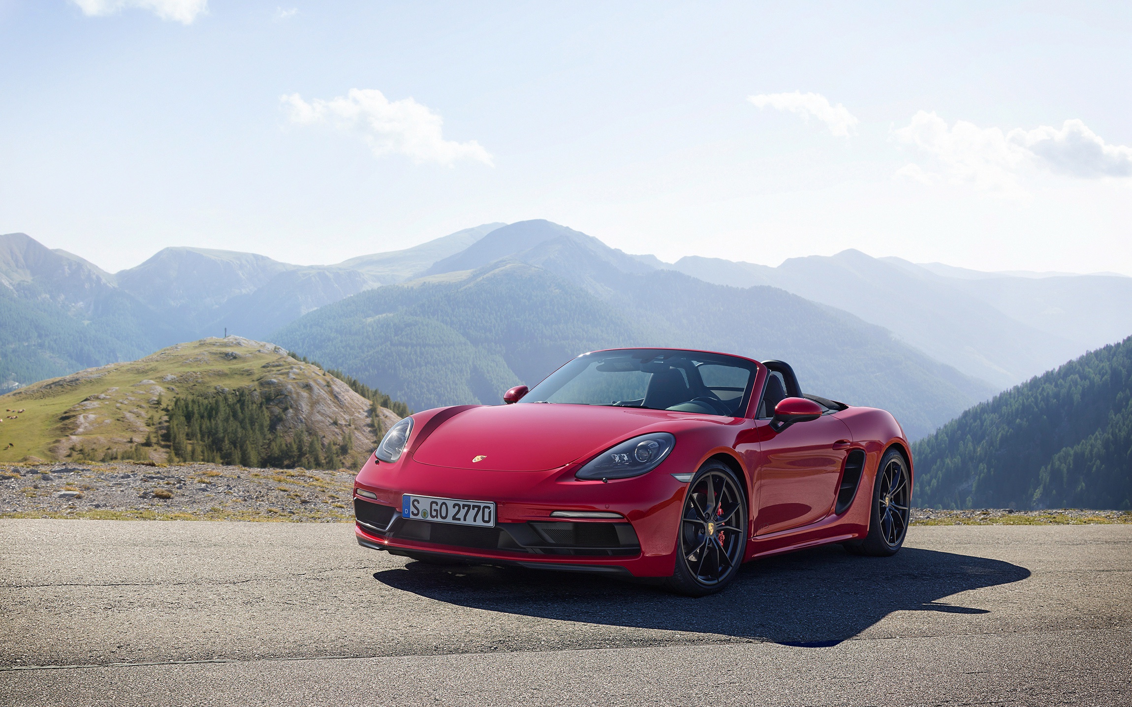 Porsche Boxster s красный