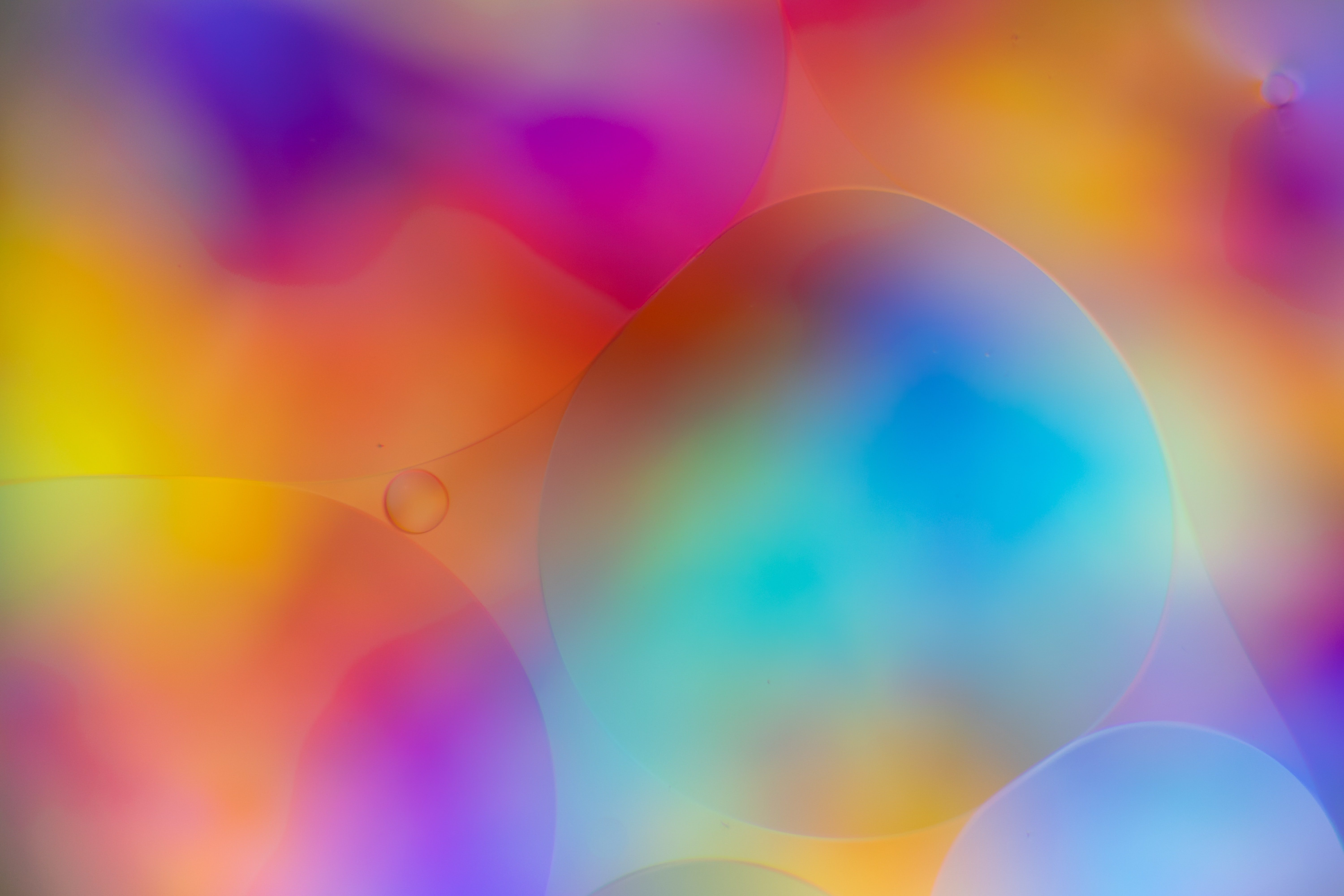 motley, gradient, abstract, water, bubbles, multicolored Smartphone Background
