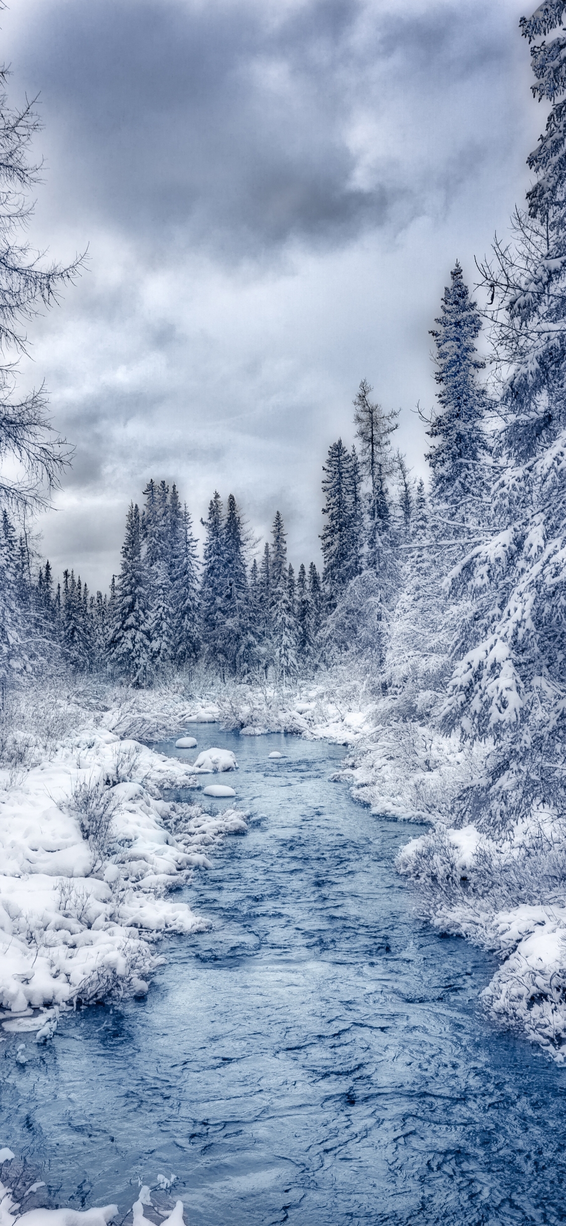 зимний ручей картинки зимние