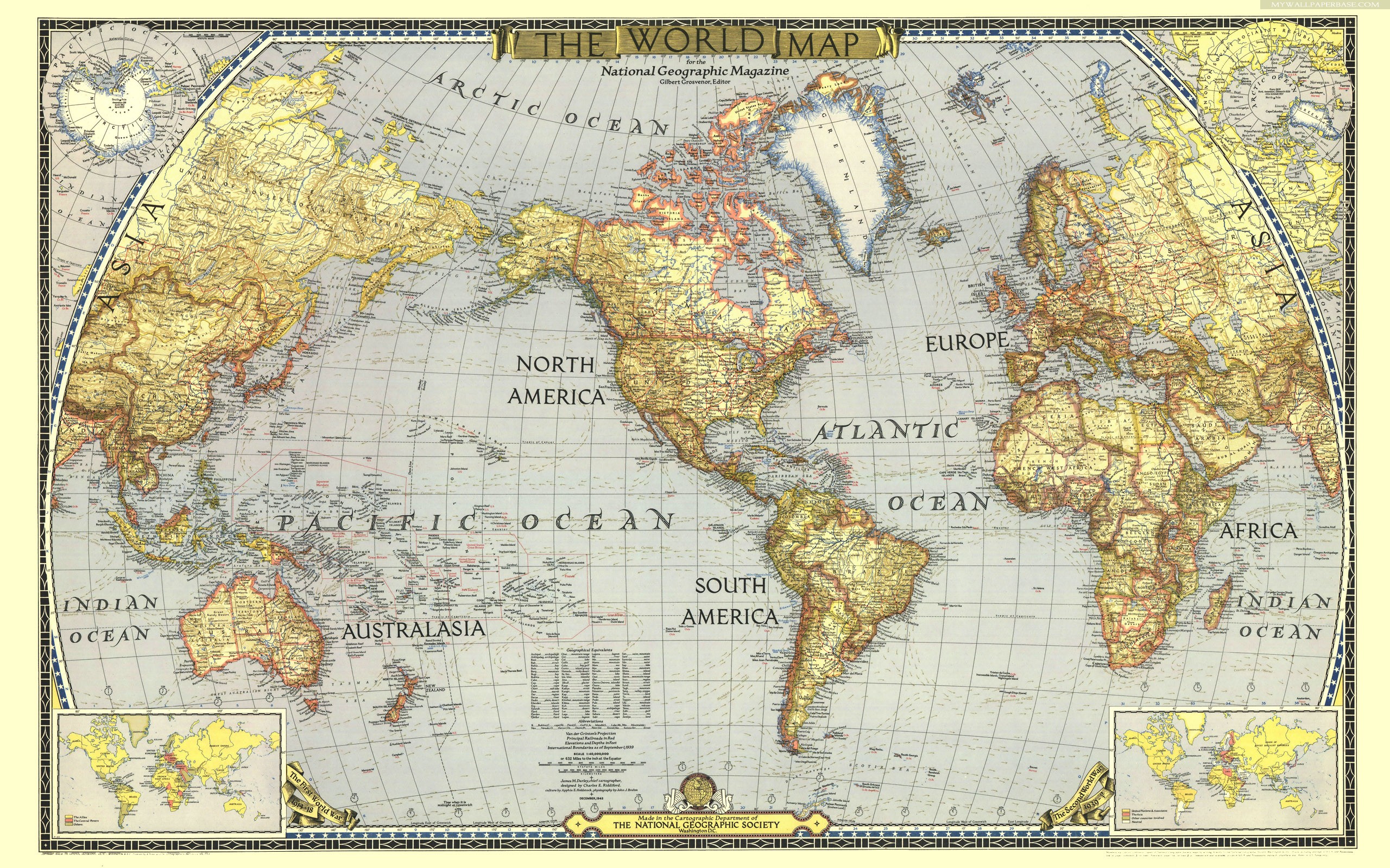 Mobile wallpaper world map, misc