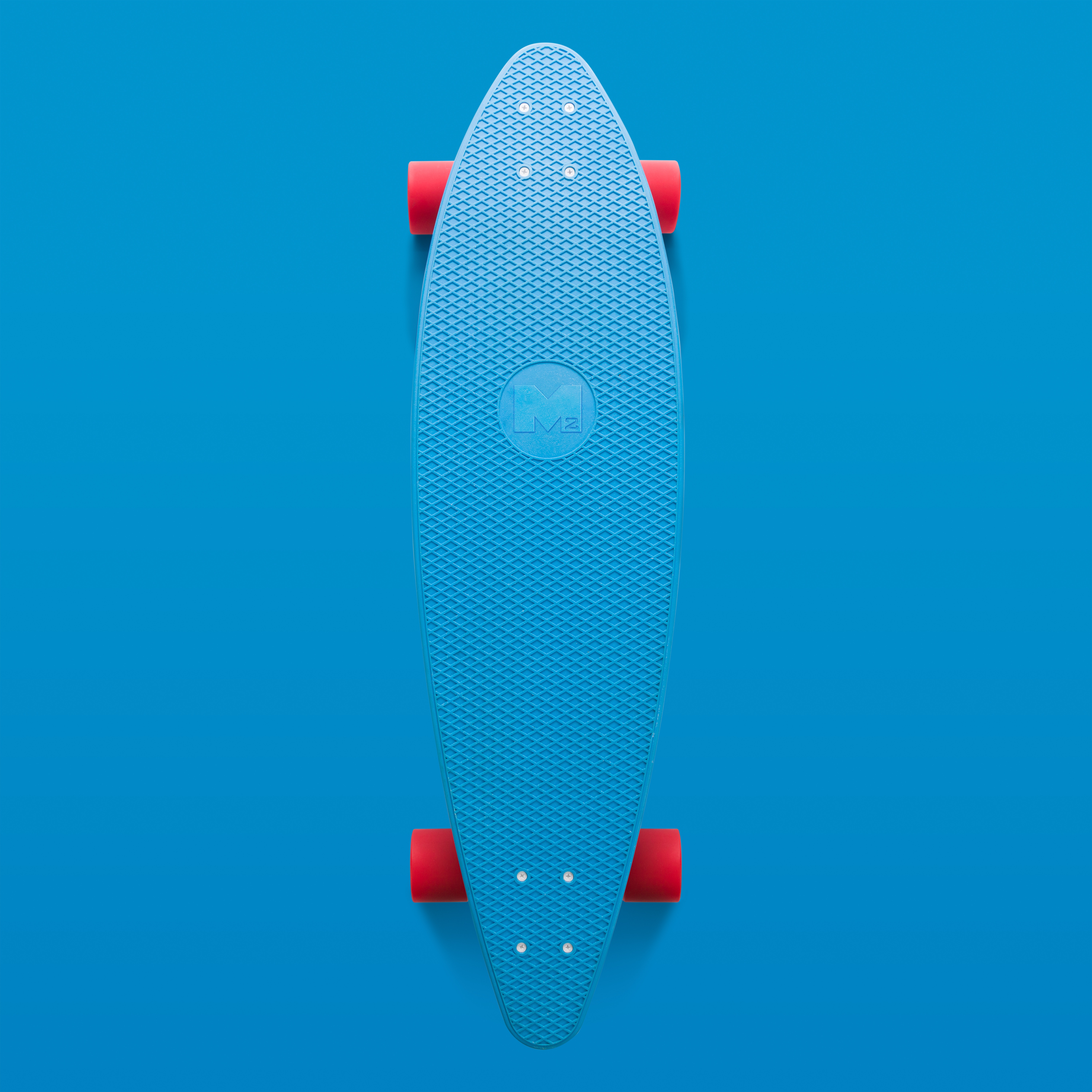blue, minimalism, red, longboard, roller board HD wallpaper