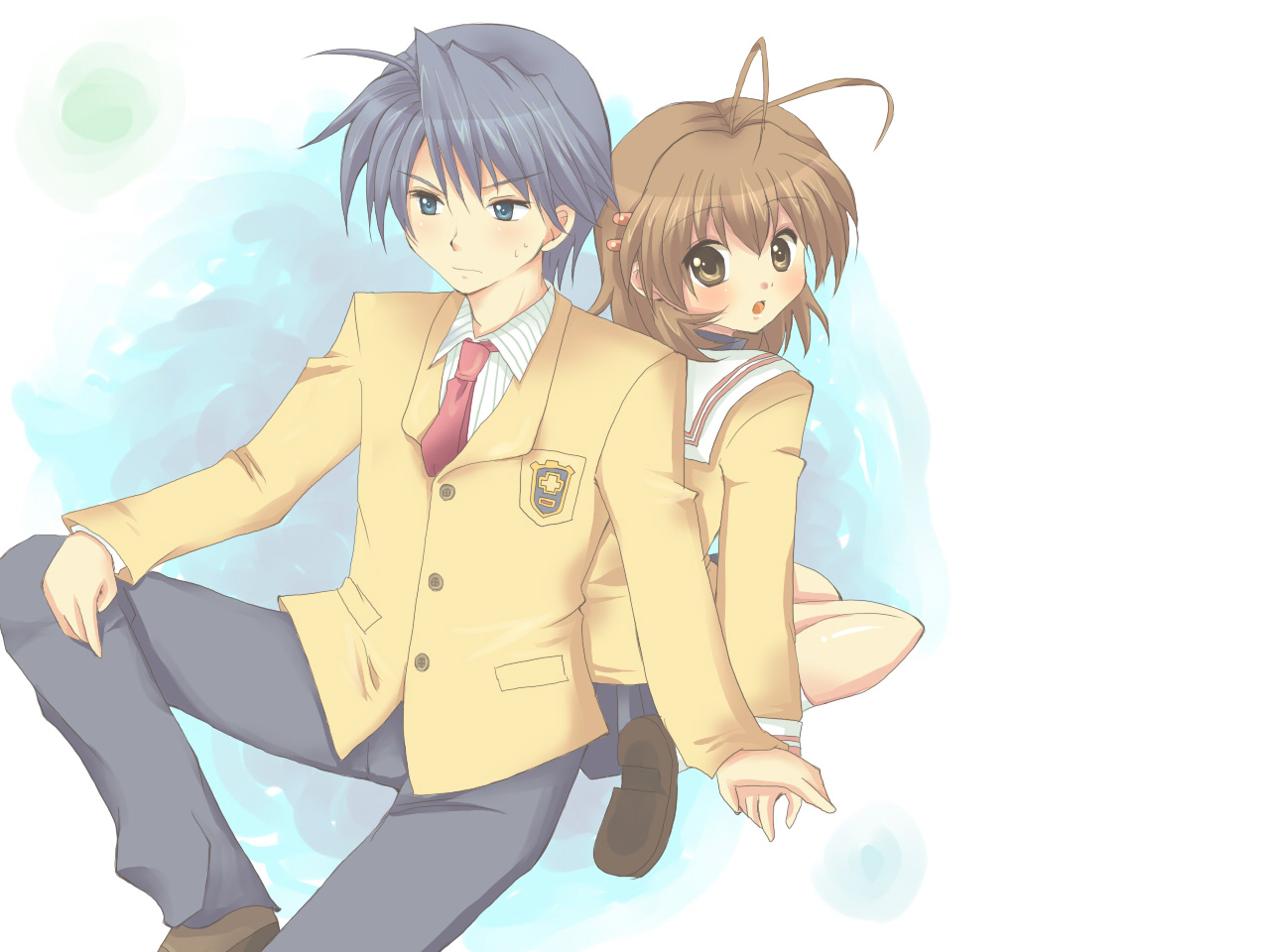Aesthetic Clannad Anime Characters Paint By Numbers - PaintingByNumbers.shop
