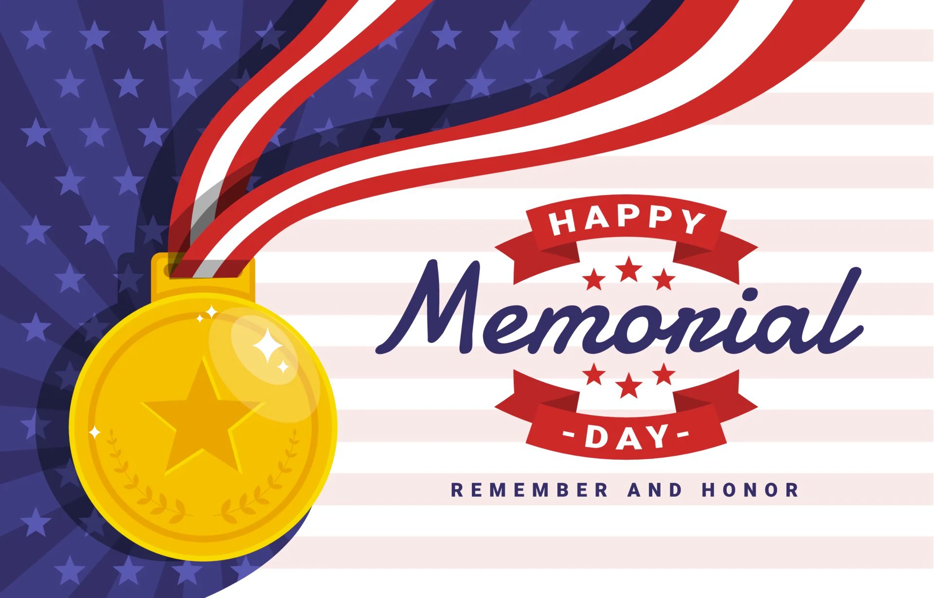 1026412 Hintergrundbild herunterladen feiertage, gedenktag, amerikanische flagge, glücklicher gedenktag, medaille - Bildschirmschoner und Bilder kostenlos