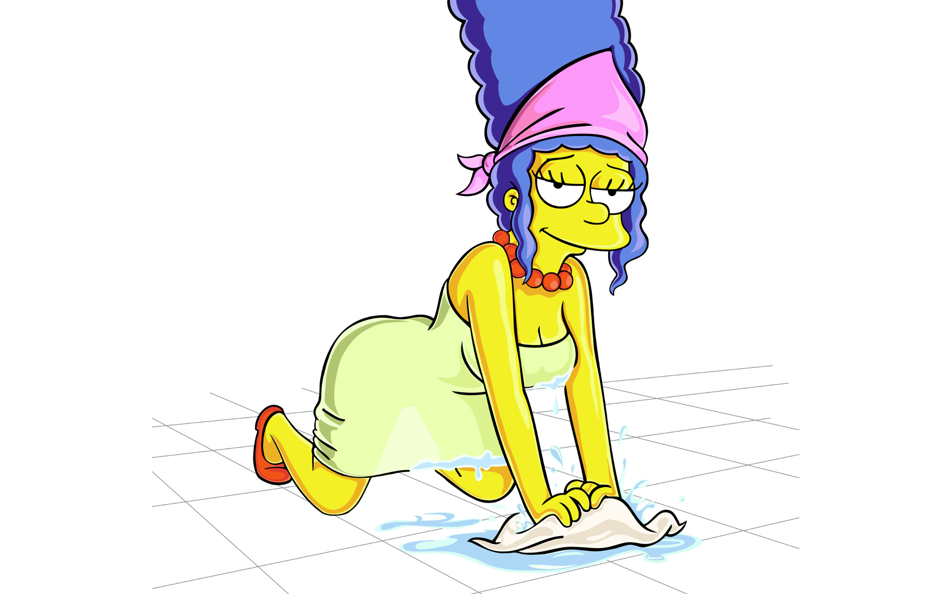 Харизматичная Мардж Симпсон в купальнике - обогревайте свое сердце и дарите душевное тепло всем вокруг