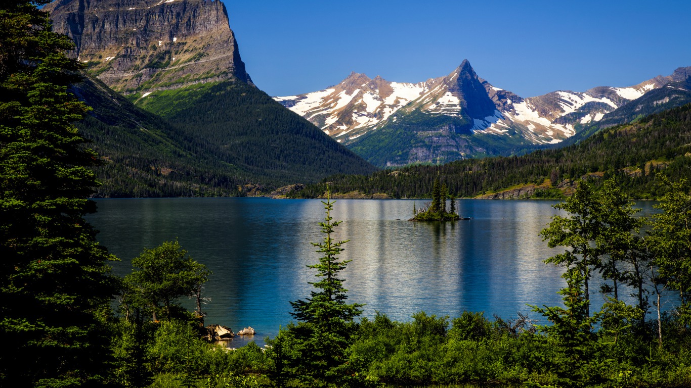 earth, lake, glacier national park, lakes