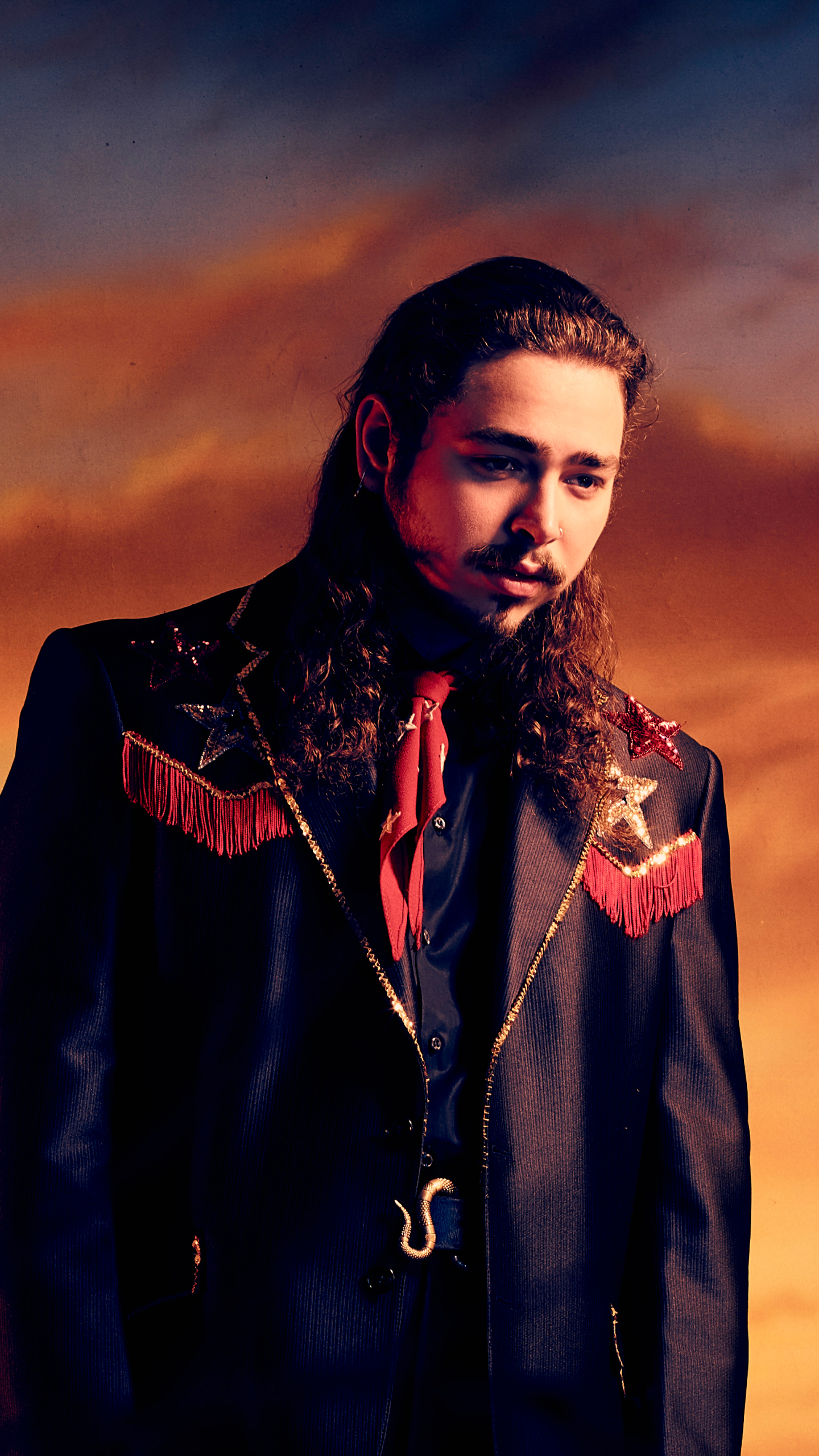 Post Malone Rap Orange Background Gradient Stoney Wallpaper -  Resolution:1920x1080 - ID:1243036 - wallha.com