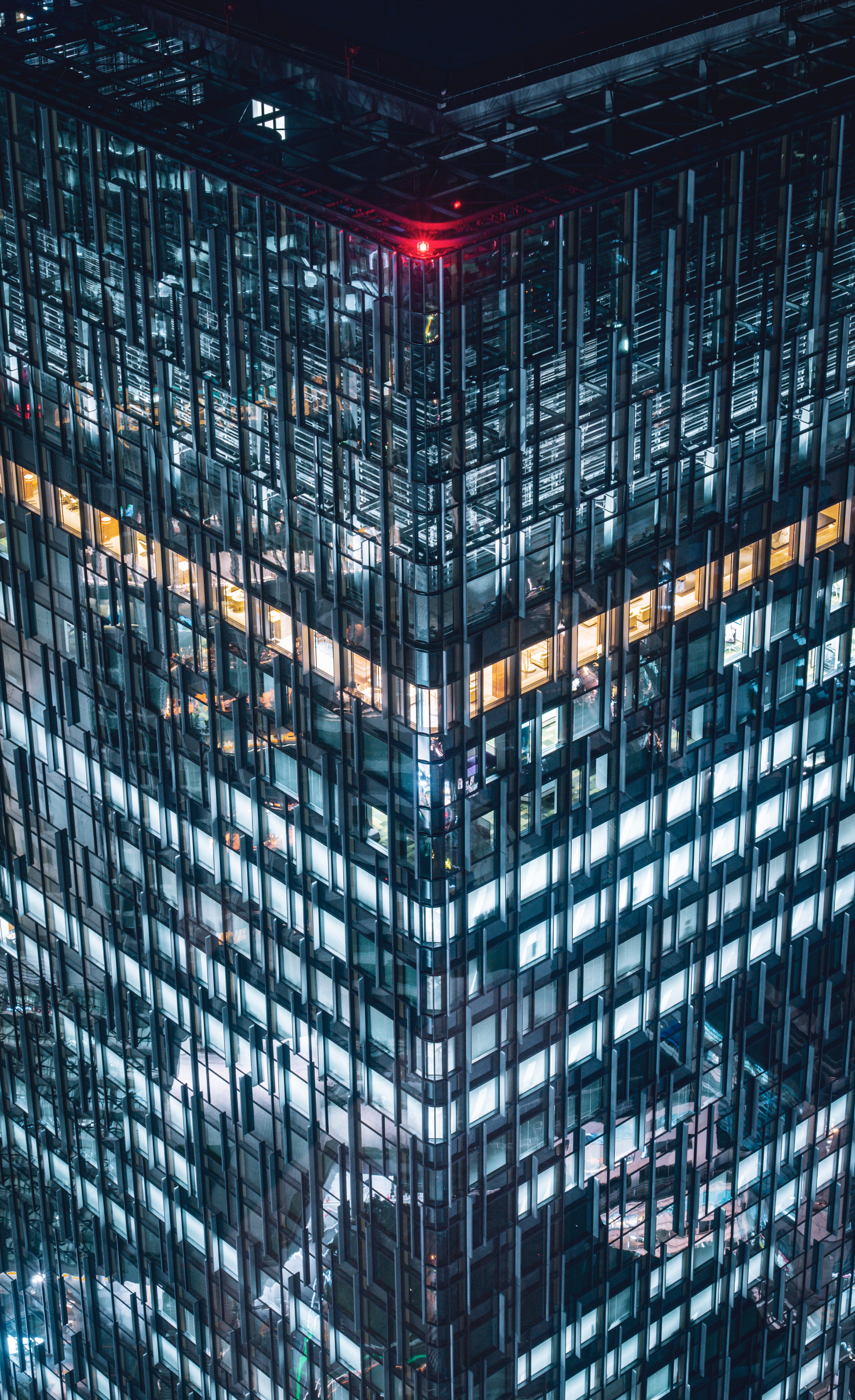 Download mobile wallpaper Building, Cities, Facade, Night, Architecture for free.