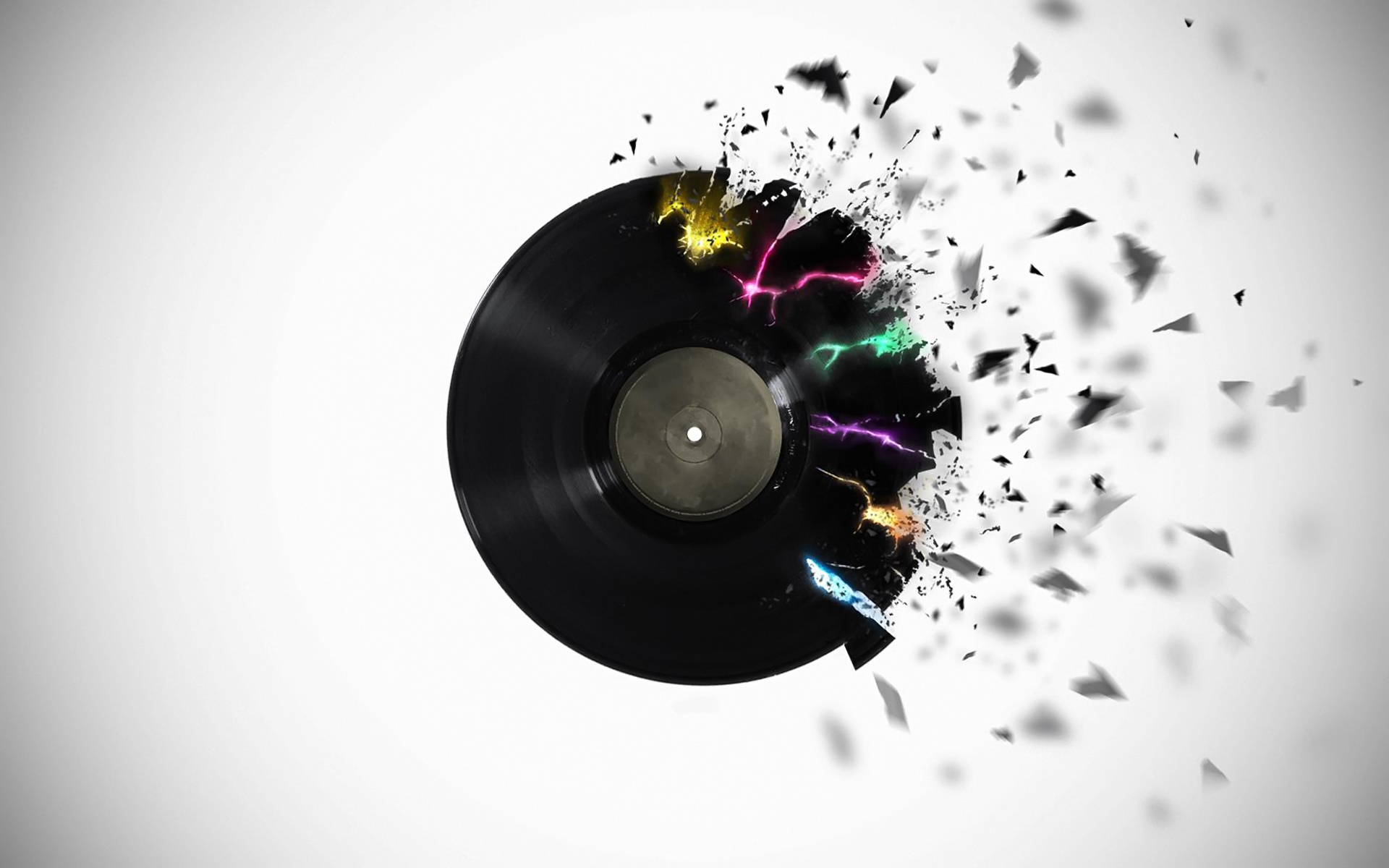 music, record, colors