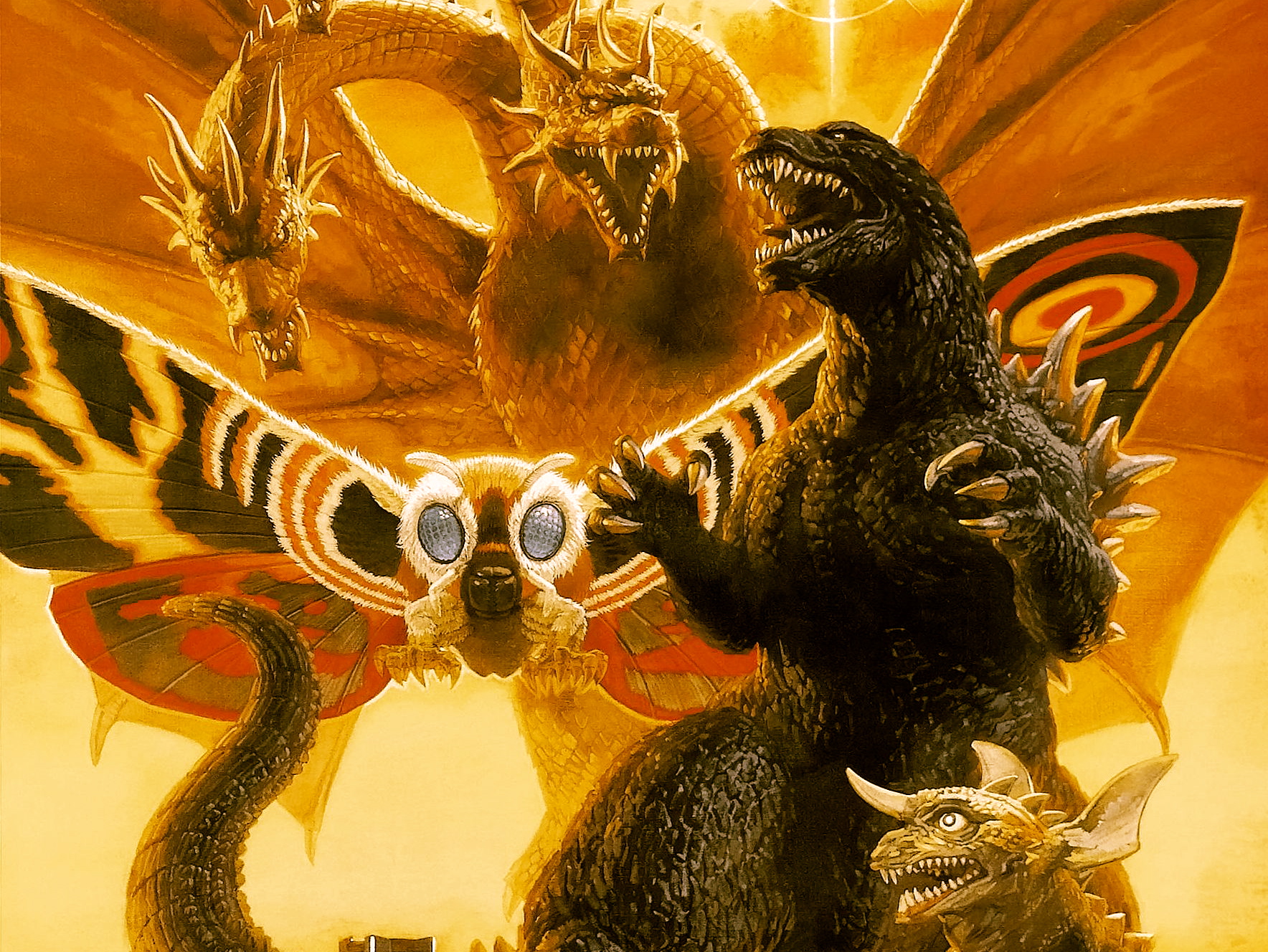 Godzilla Vs King Ghidorah Tablet Wallpapers