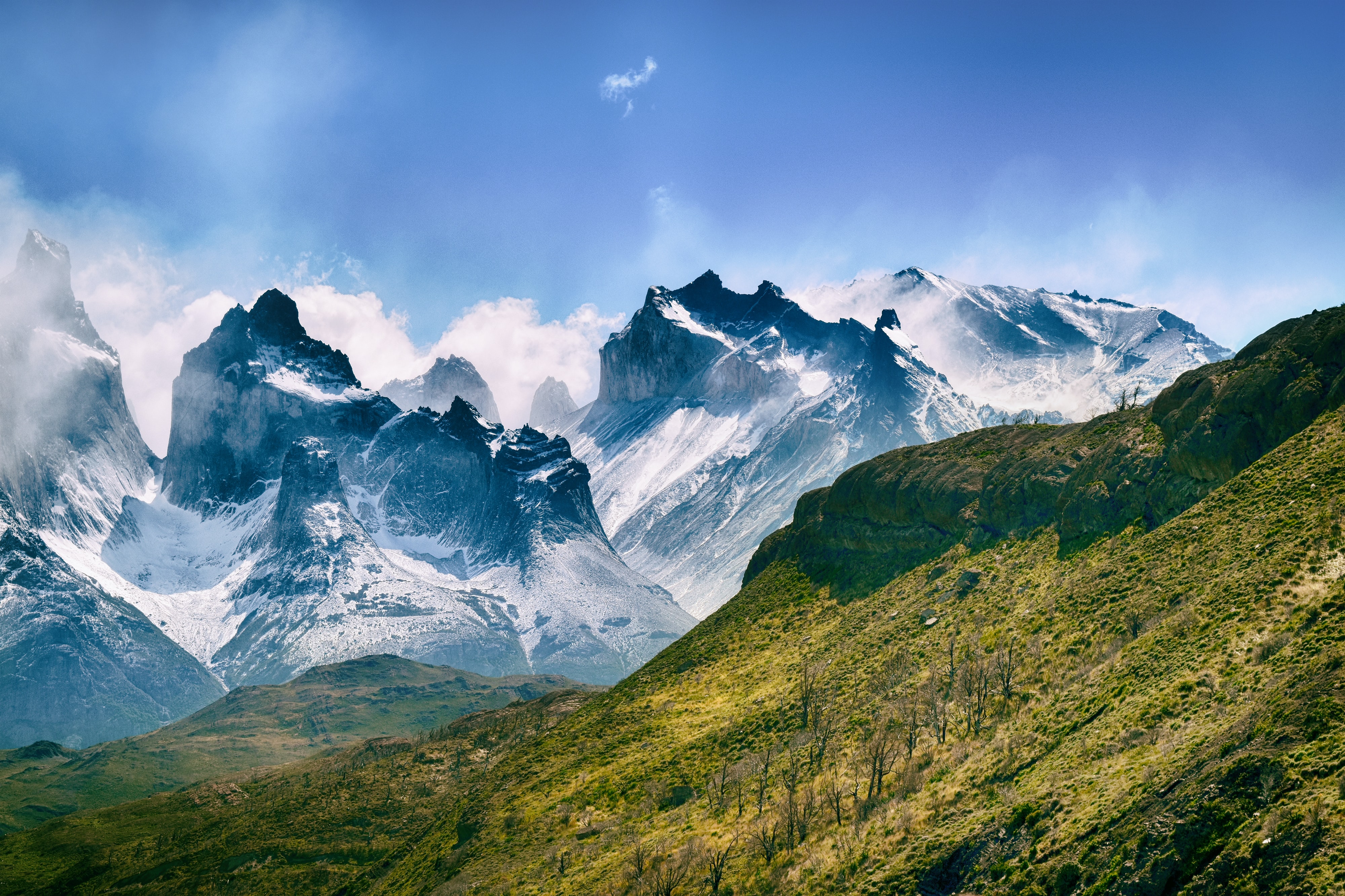 mountains, earth, torres del paine