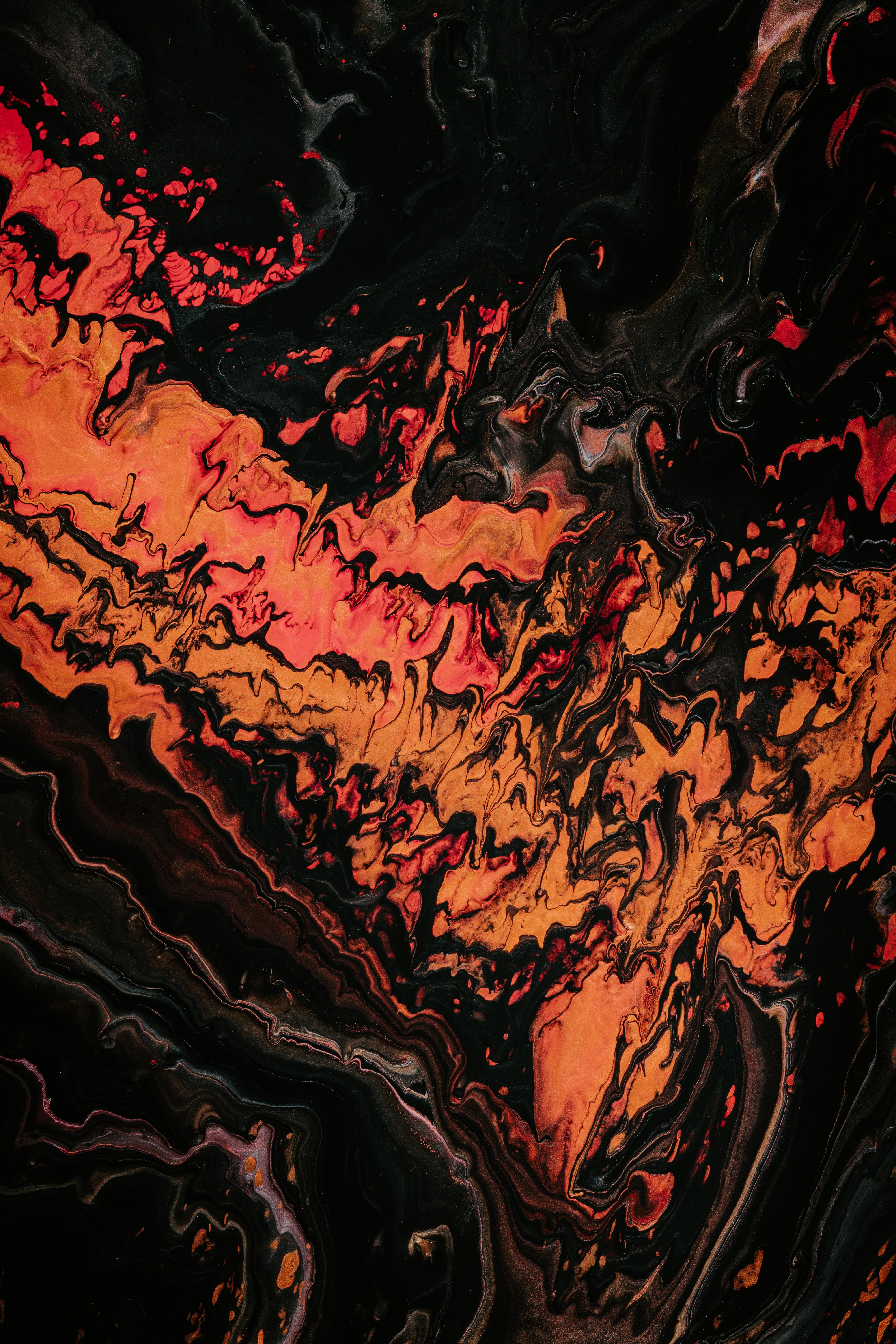 liquid, divorces, abstract, multicolored, motley, paint 1080p