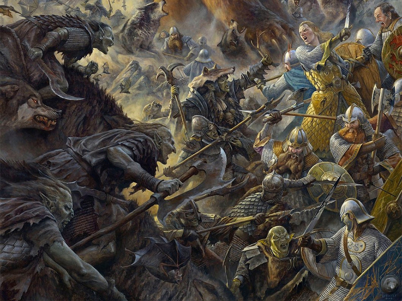 Битва 5 воинств битва гномов и эльфов