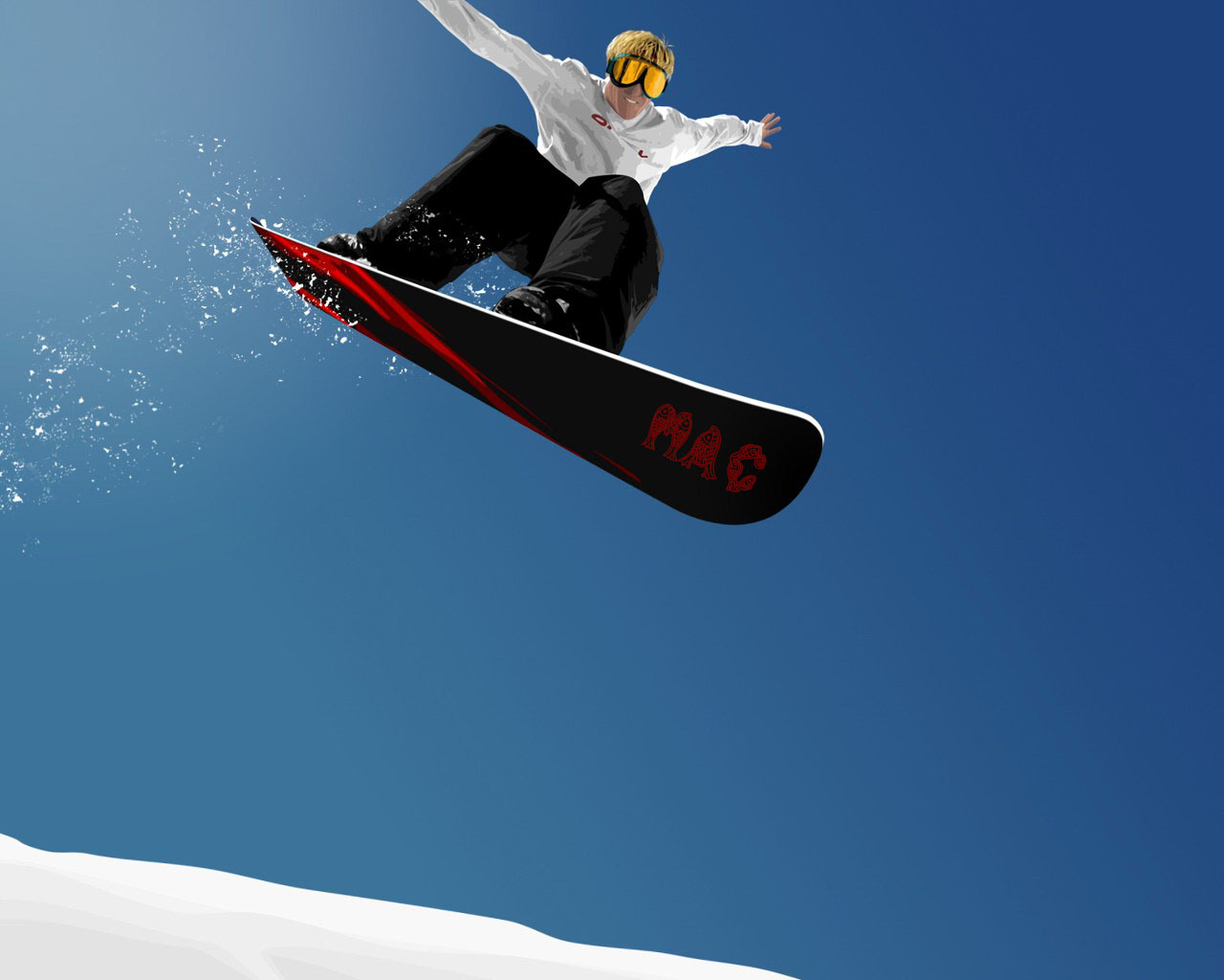 sports, snowboarding phone background