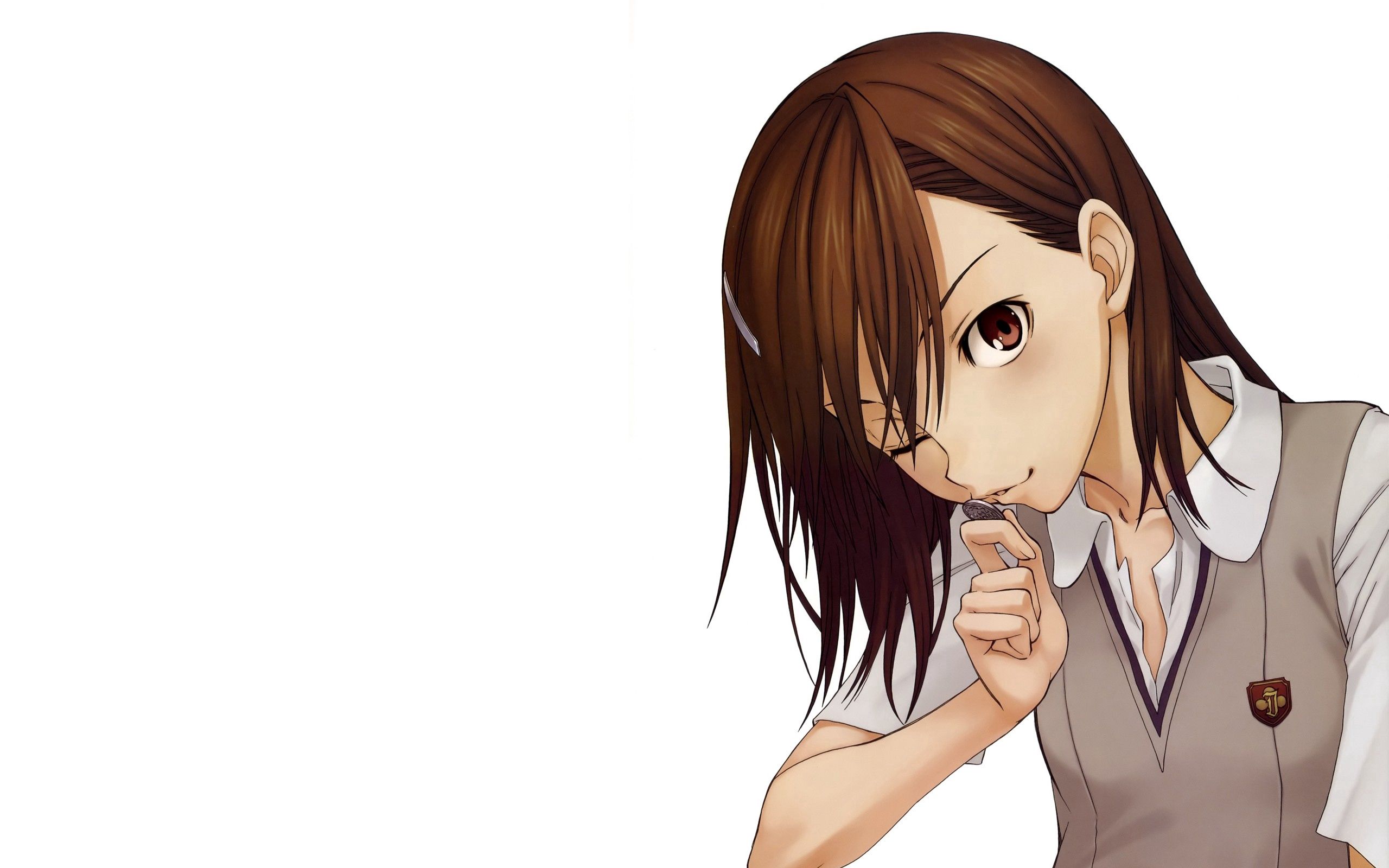 Laden Sie das Brünette, Ziemlich, Mädchen, Anime-Bild kostenlos auf Ihren PC-Desktop herunter