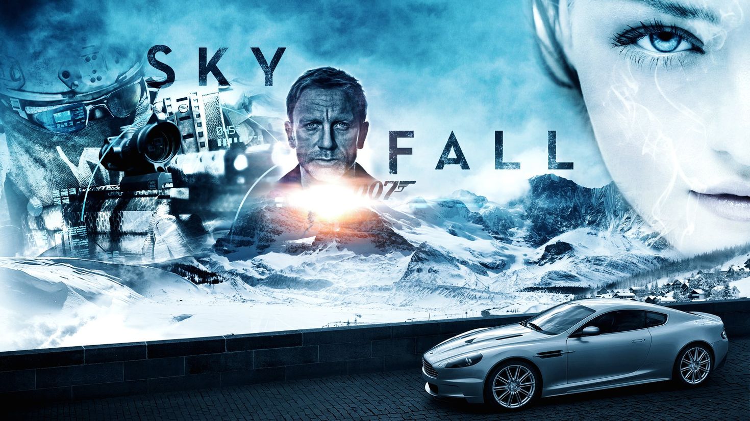 007 Координаты Скайфолл 2012 Постер