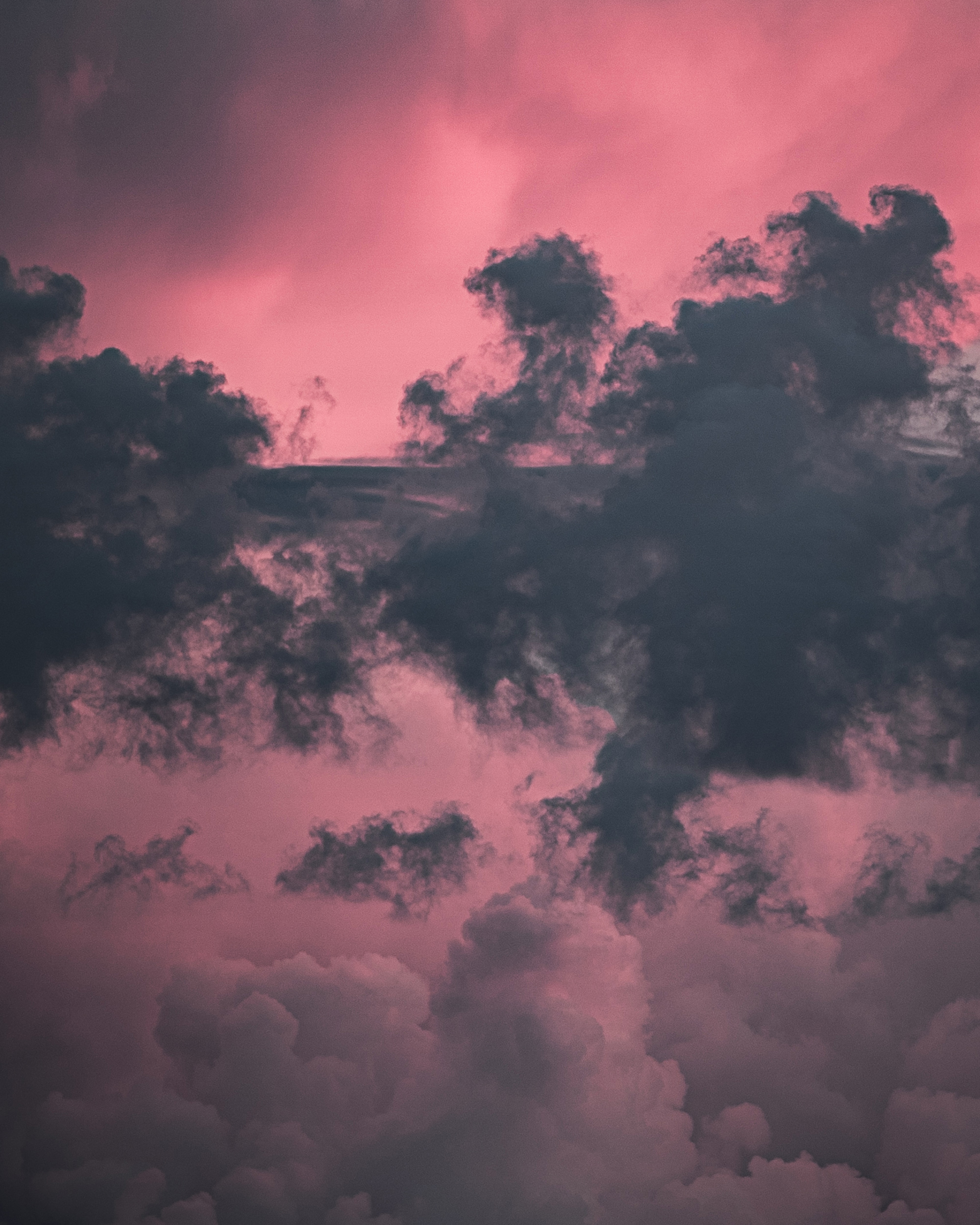 Download mobile wallpaper Clouds, Dusk, Nature, Sky, Twilight, Violet, Purple for free.