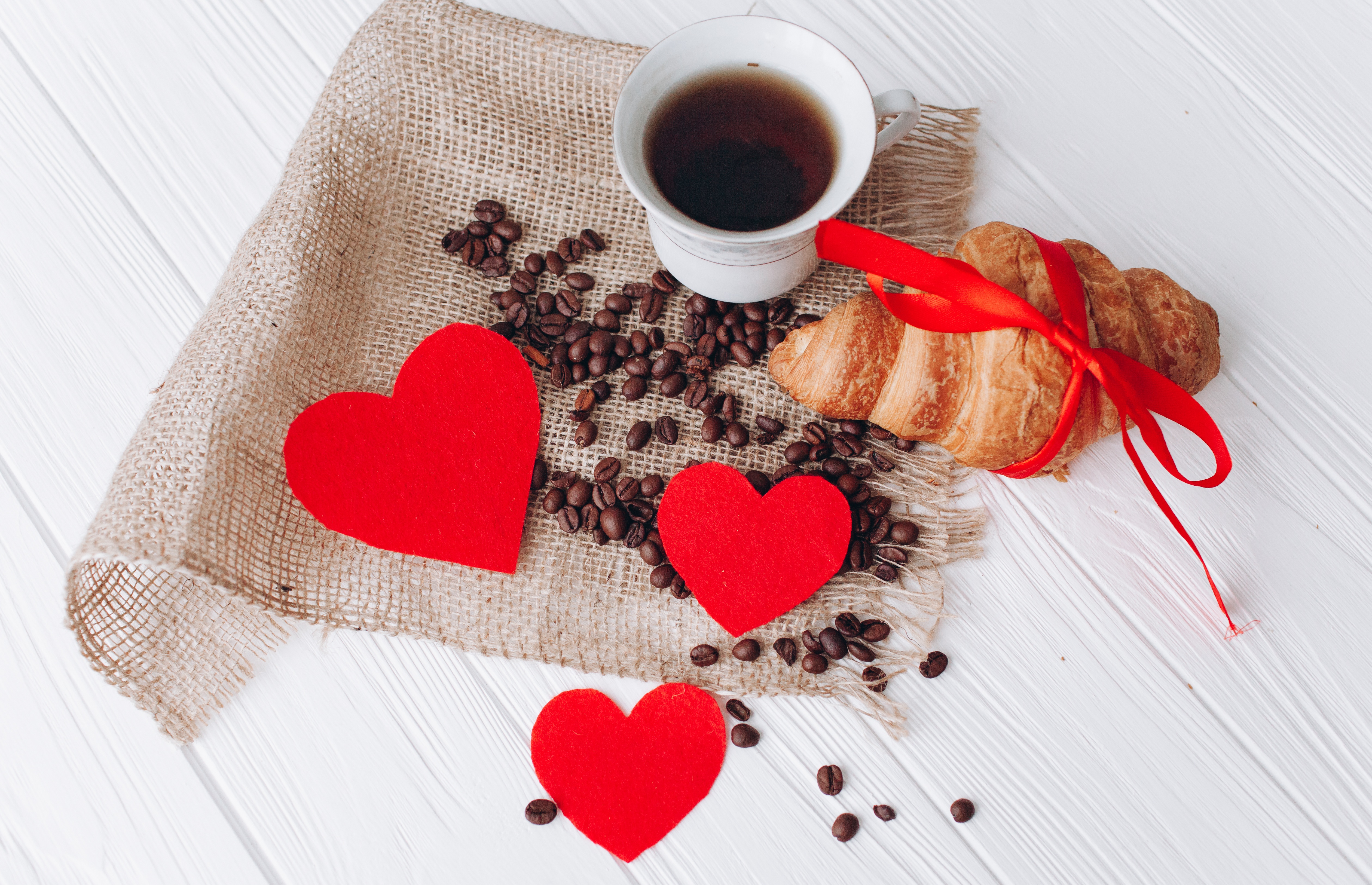 Доброе утро кофе сердце