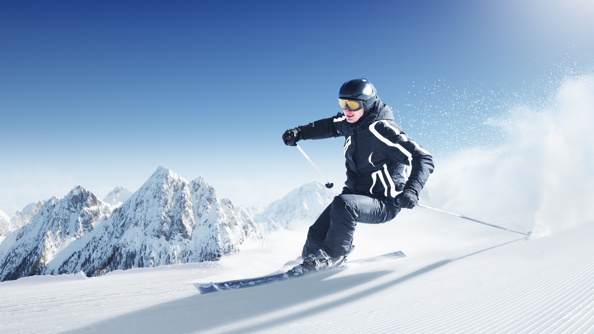Download mobile wallpaper Snow, Sports, Mountains, People for free.