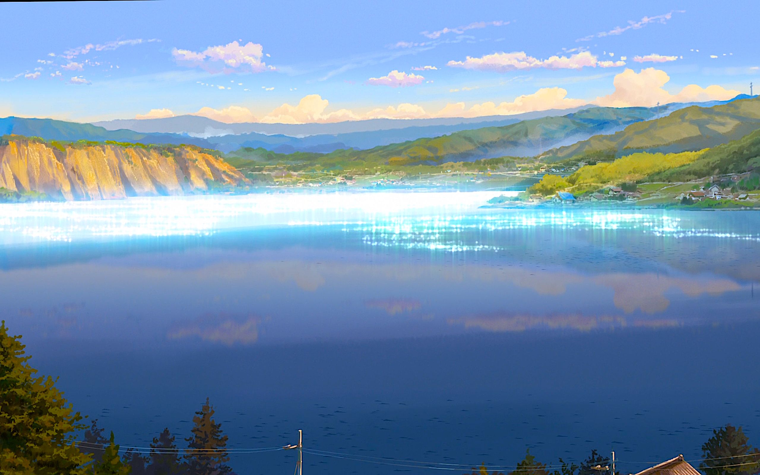 Wallpaper : anime, lake, nature, park, river, tree, ecosystem 1920x1080 -  lumberjacck - 208553 - HD Wallpapers - WallHere