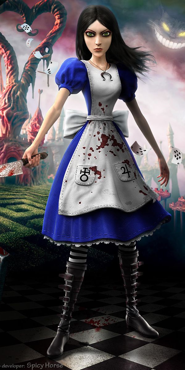 Полный alice. Alice Madness Returns платье Чешир.