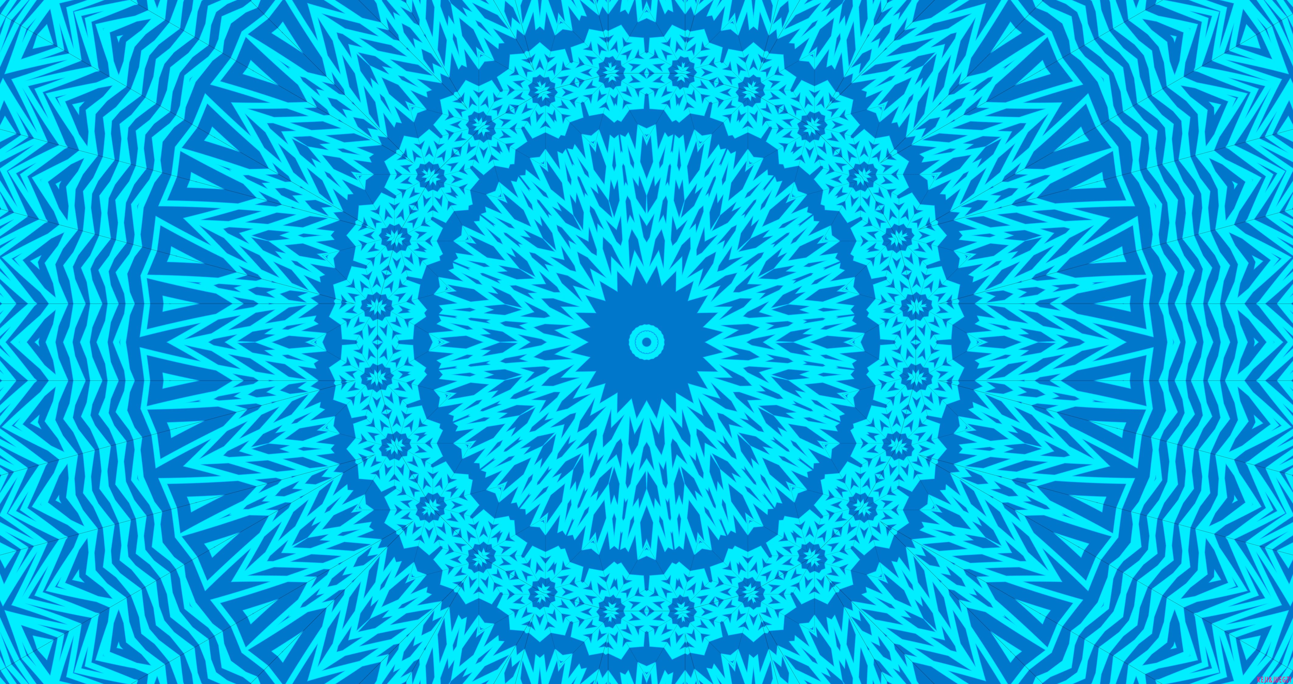 Download mobile wallpaper Abstract, Kaleidoscope, Azure for free.
