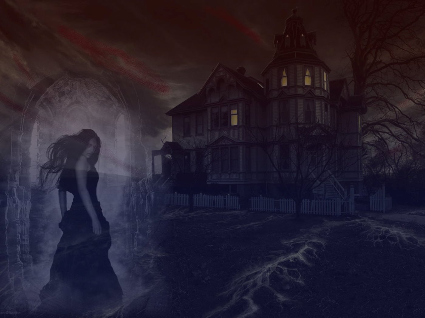 dark, haunted, house images