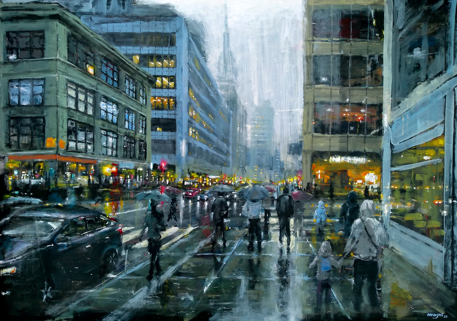 Дождливый Нью Йорк картины