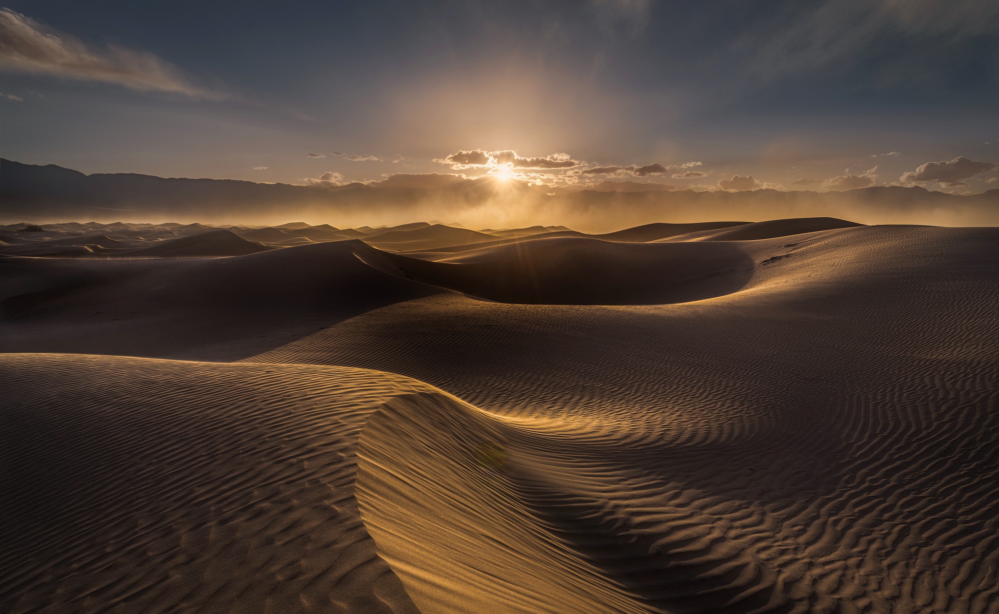 Desert dunes with gradient skies iPhone wallpapers