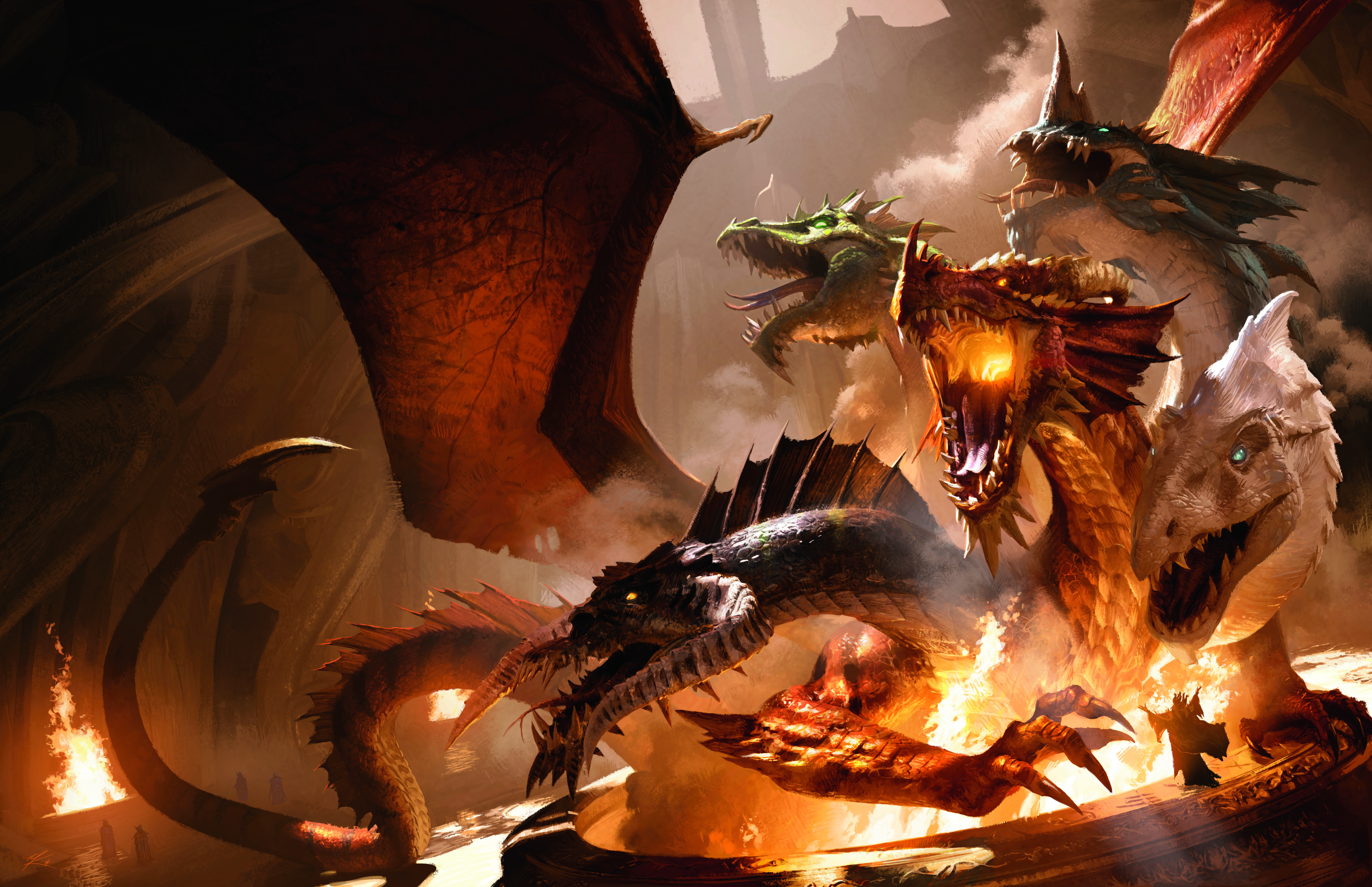 game, dungeons & dragons, hydra, tiamat (dungeons & dragons)