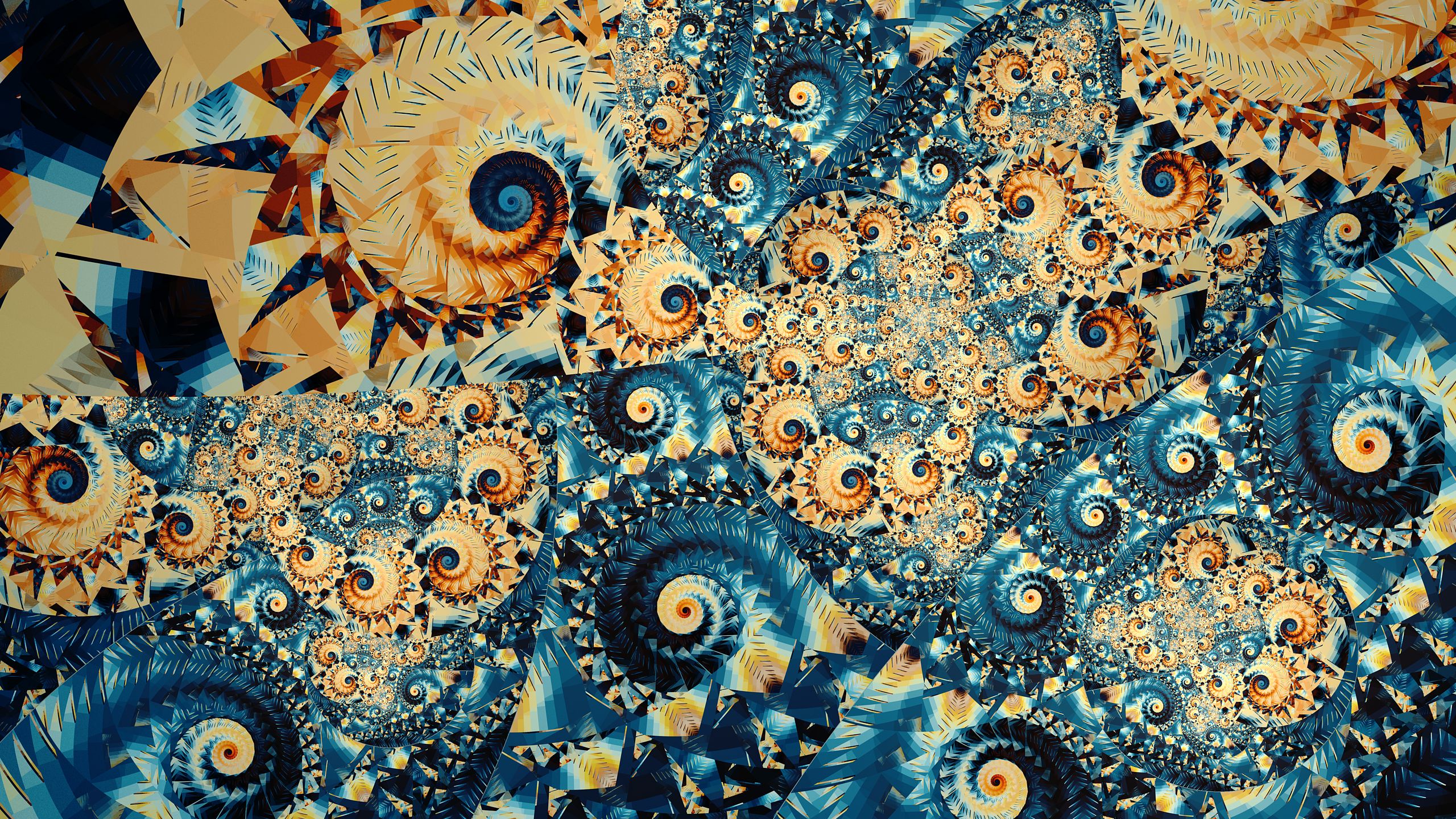 abstract, fractal, swirl