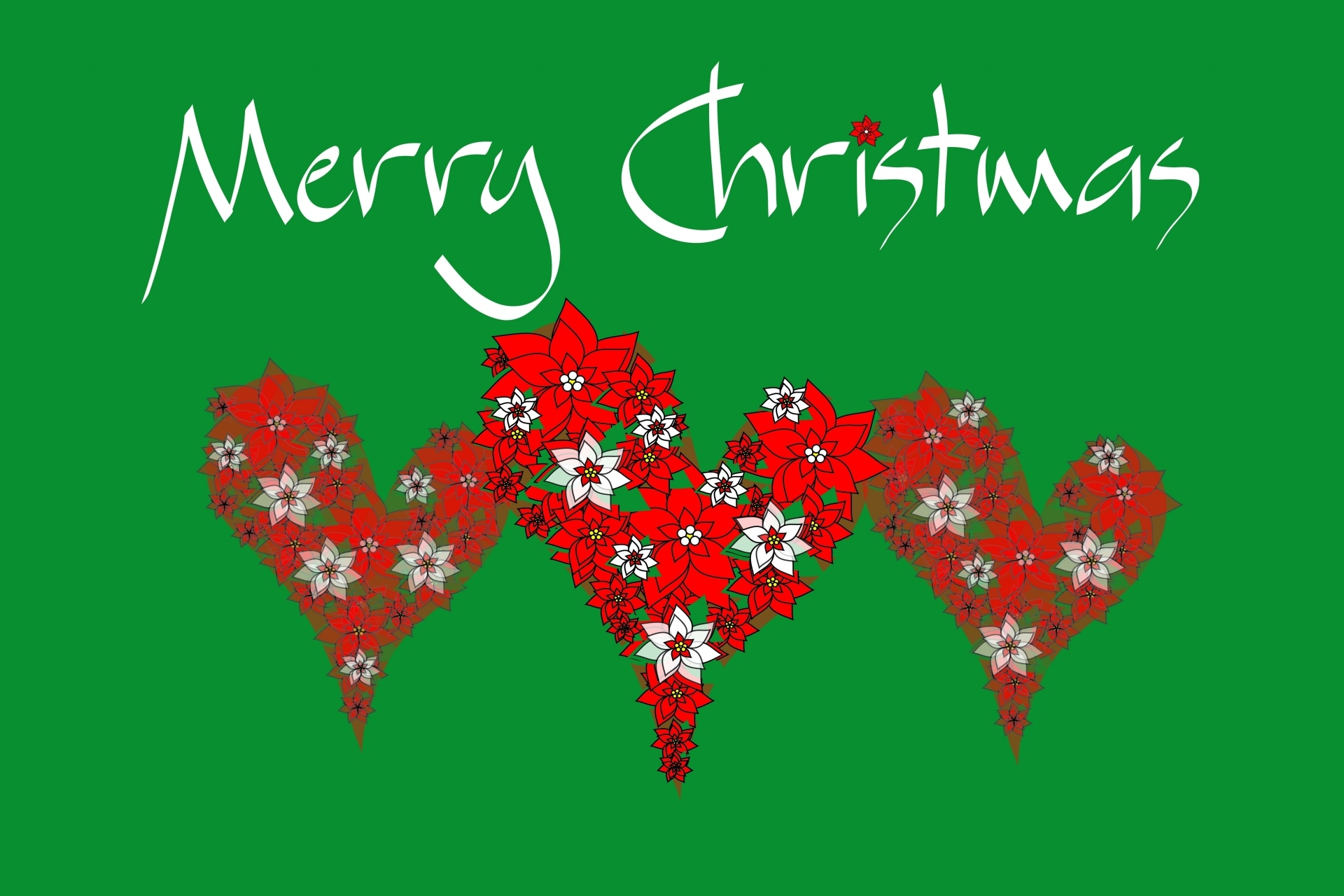 Download mobile wallpaper Christmas, Holiday, Heart, Merry Christmas for free.