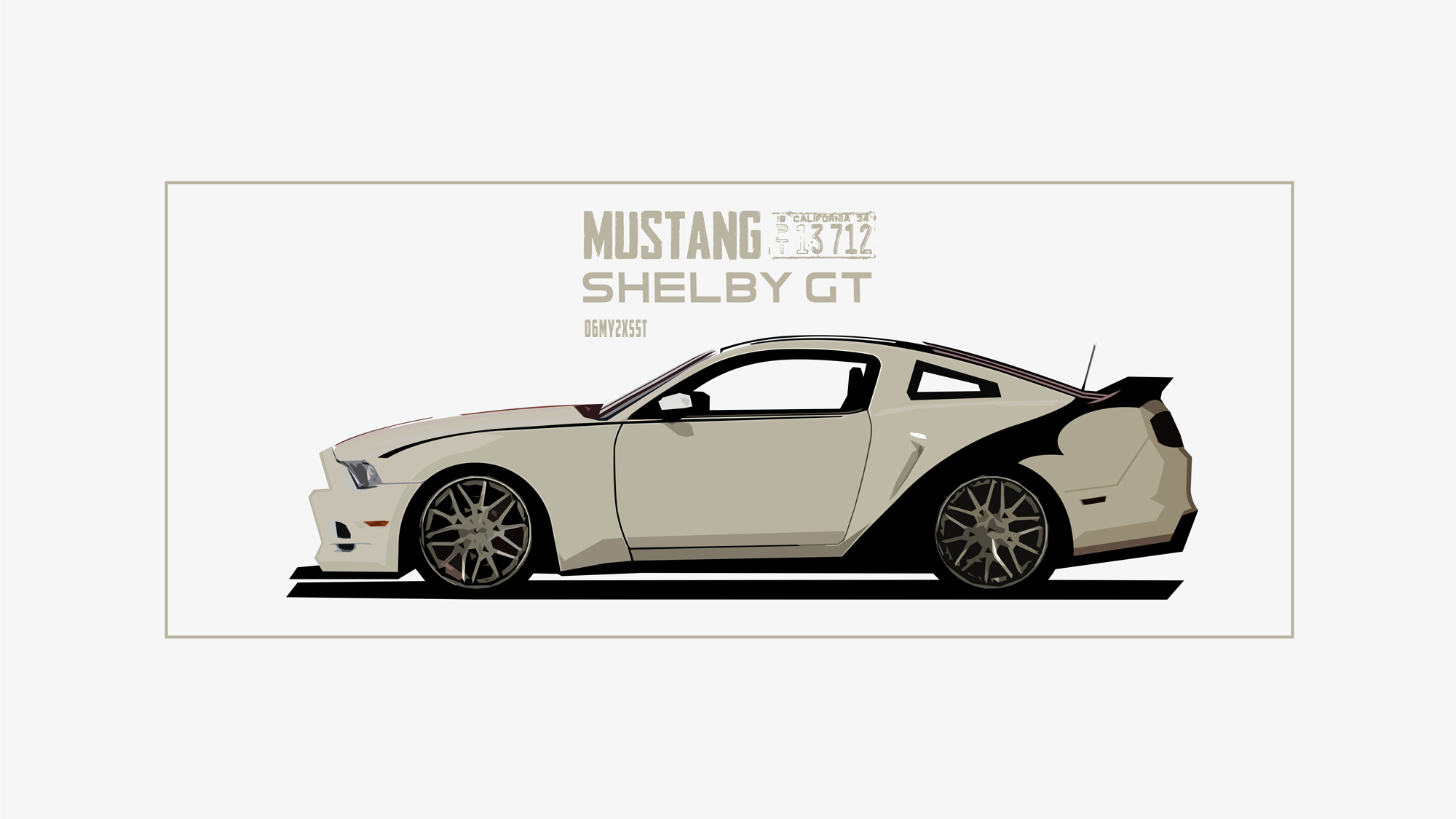vehicles, ford mustang shelby, black & white, car, ford mustang shelby gt, ford mustang, ford iphone wallpaper