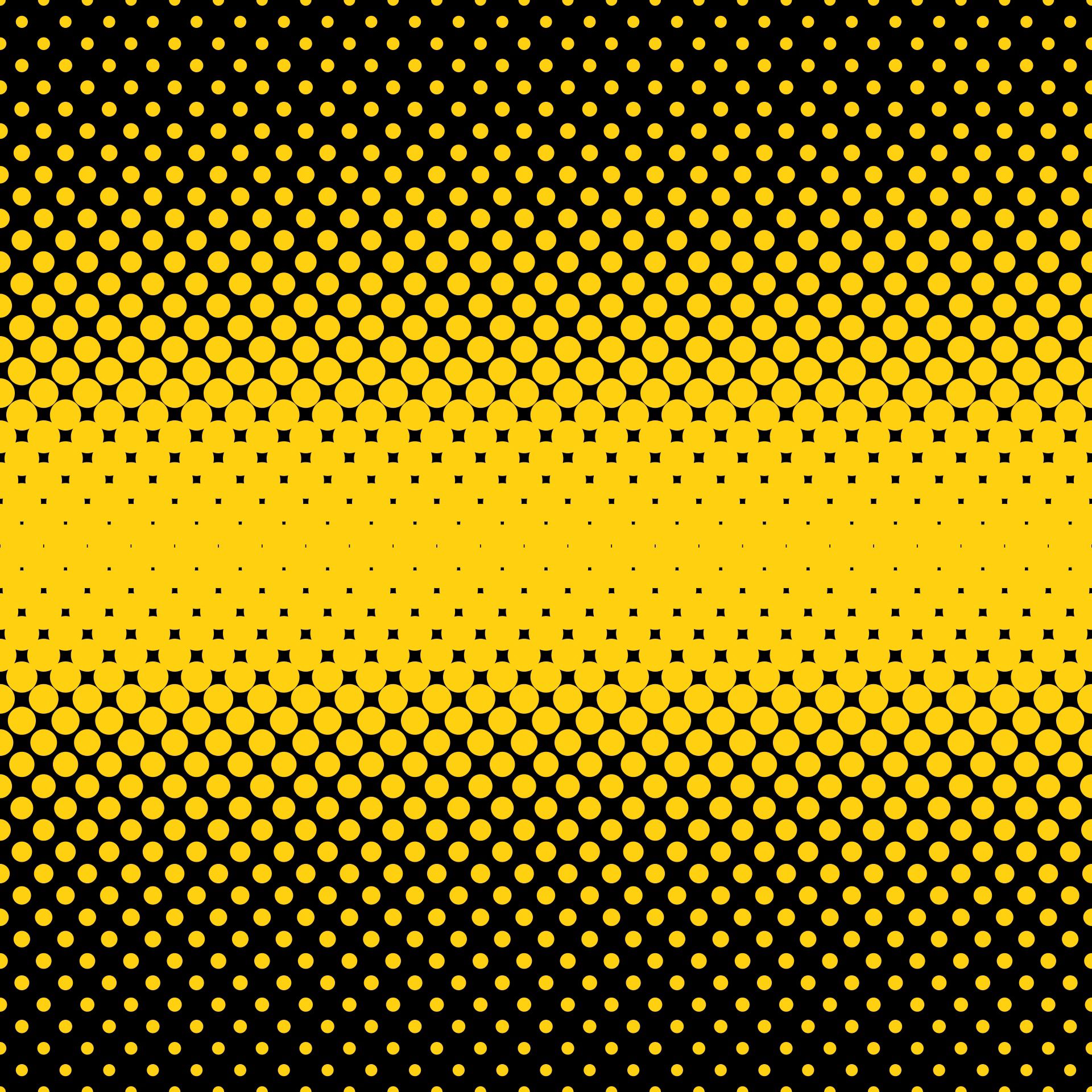 yellow, semitone, point, textures, texture, black, circles, points HD wallpaper