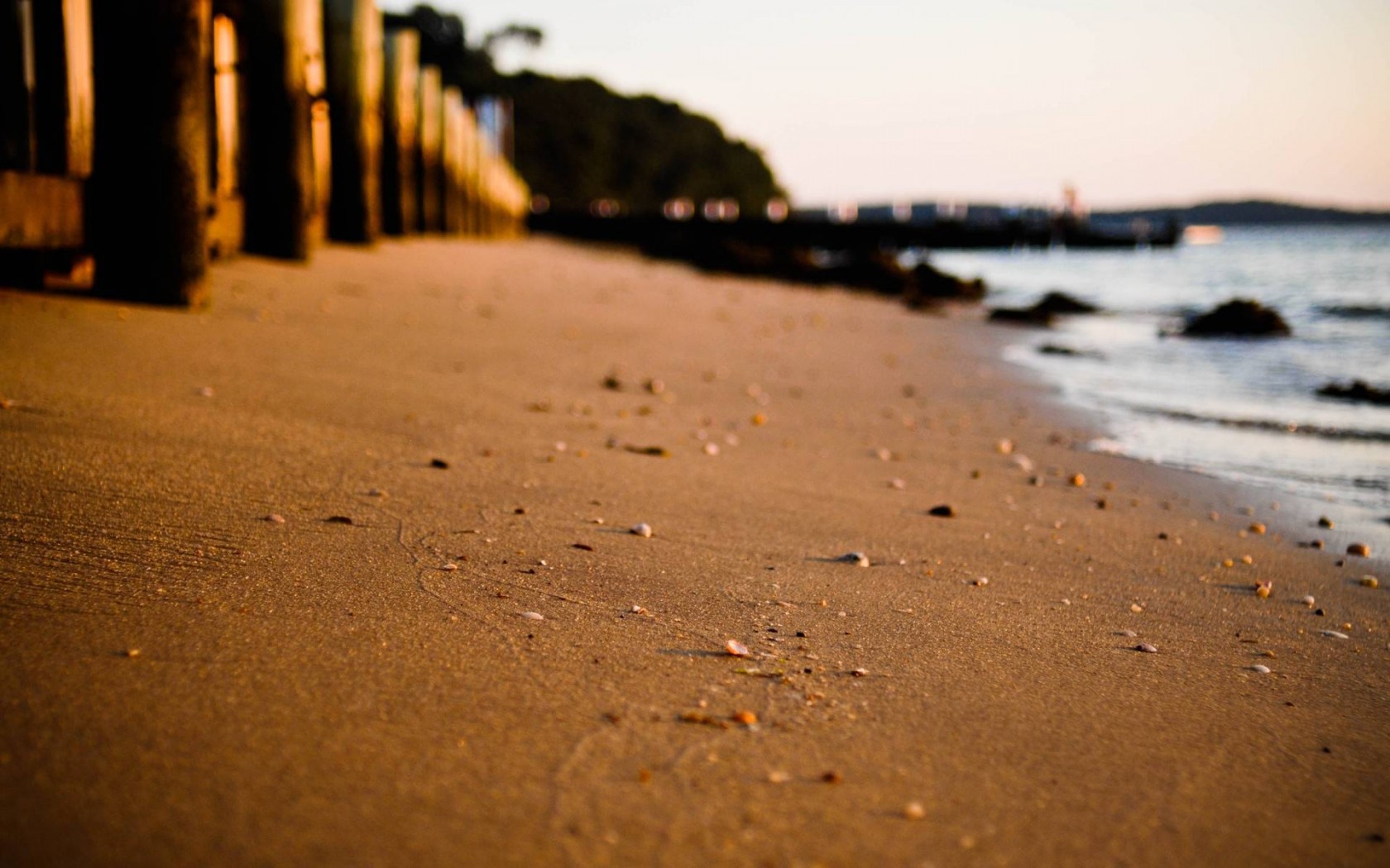 Beach bokeh. Beach Sand DOF Zoom. Depth of field Beach Wallpaper.