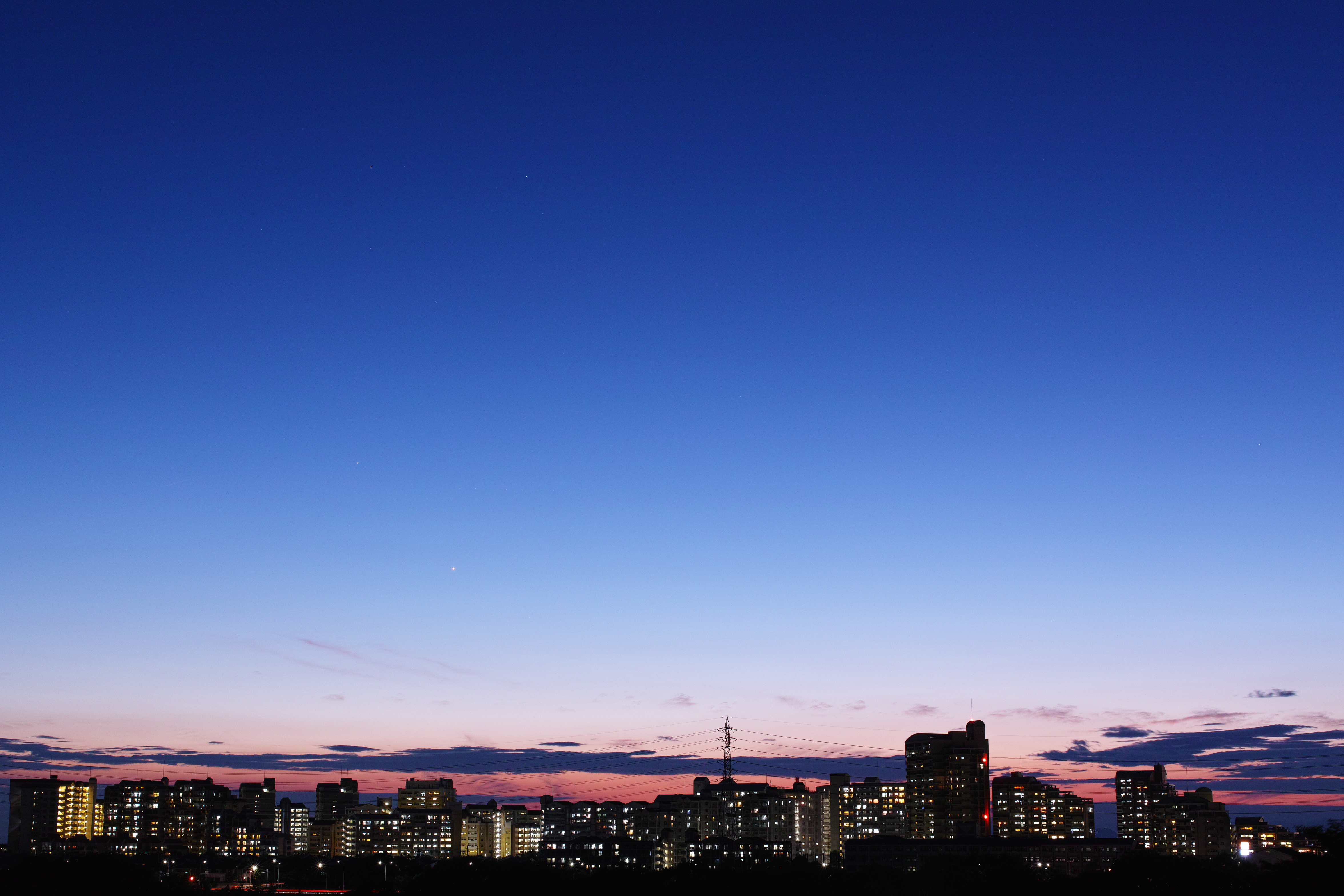 Download mobile wallpaper Cities, Horizon, Panorama, Night City, Japan for free.