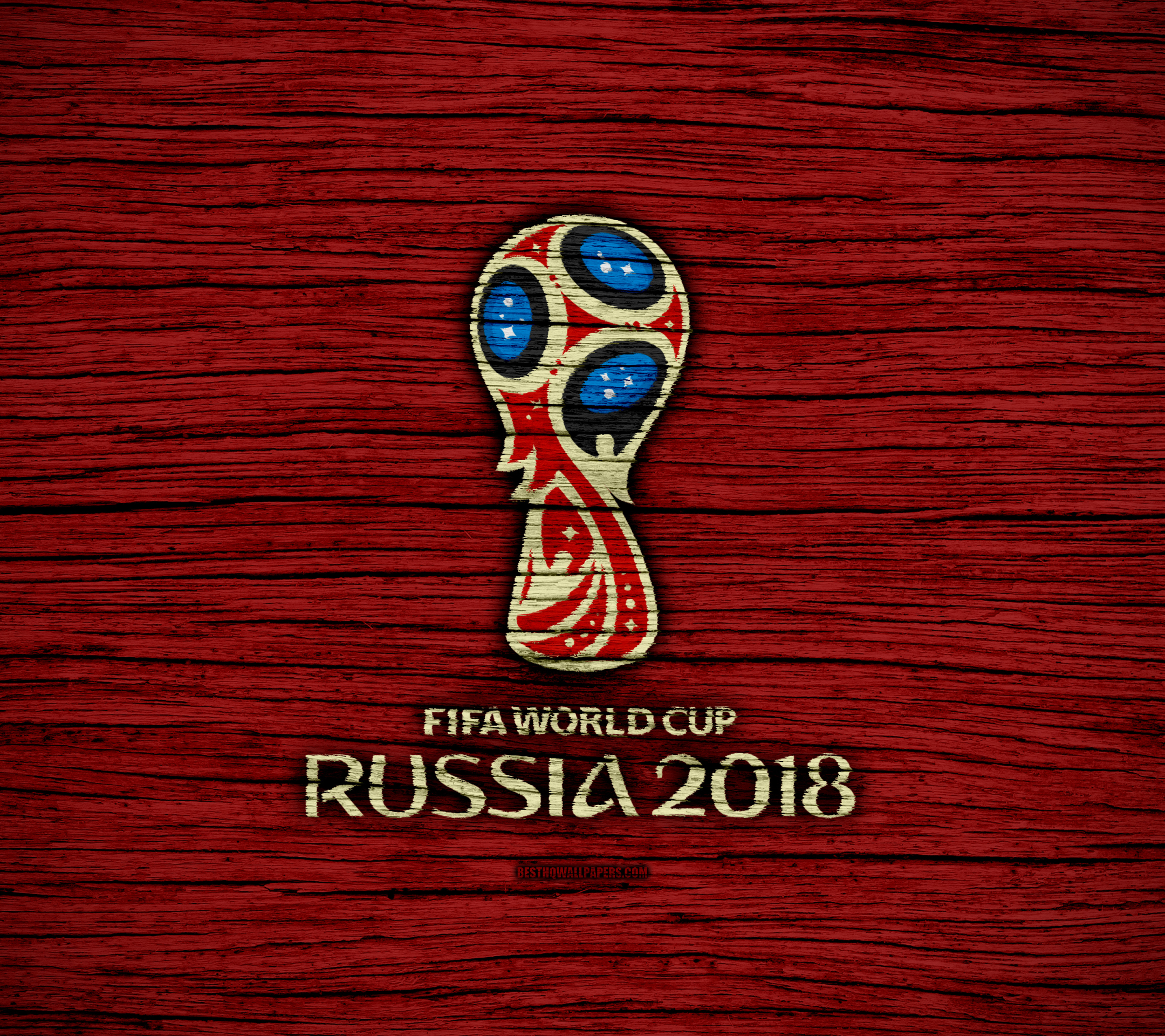 1304096 télécharger l'image des sports, coupe du monde de football 2018, fifa, football, logo, en bois, coupe du monde - fonds d'écran et économiseurs d'écran gratuits