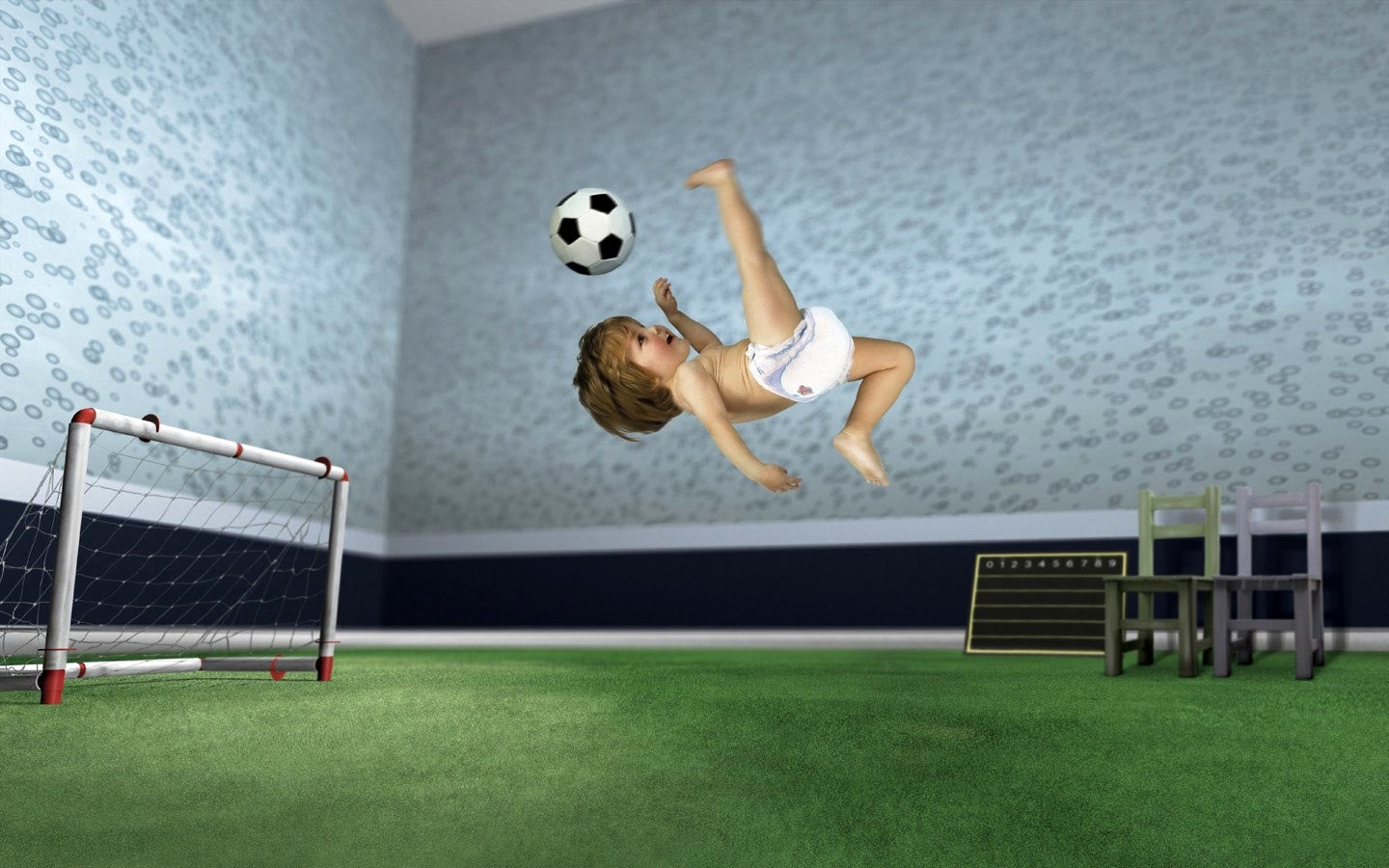 Handy-Wallpaper Sport, Kinder, Fußball, Humor kostenlos herunterladen.