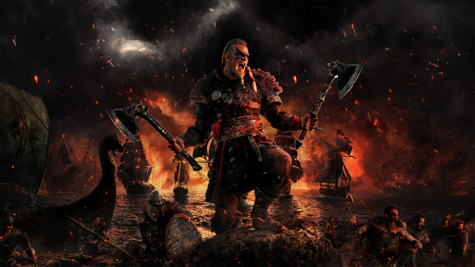 assassin's creed valhalla, assassin's creed, viking, warrior, video game HD wallpaper