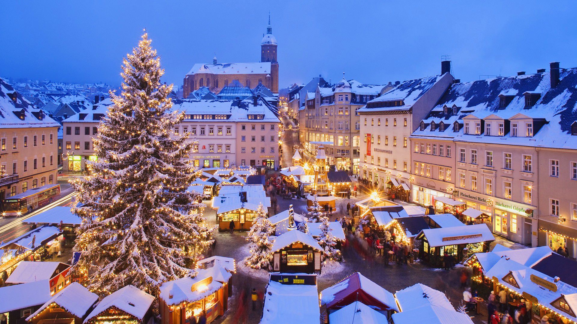 145871 Hintergrundbild herunterladen weihnachten, deutschland, städte, quadrat, bereich, markt - Bildschirmschoner und Bilder kostenlos