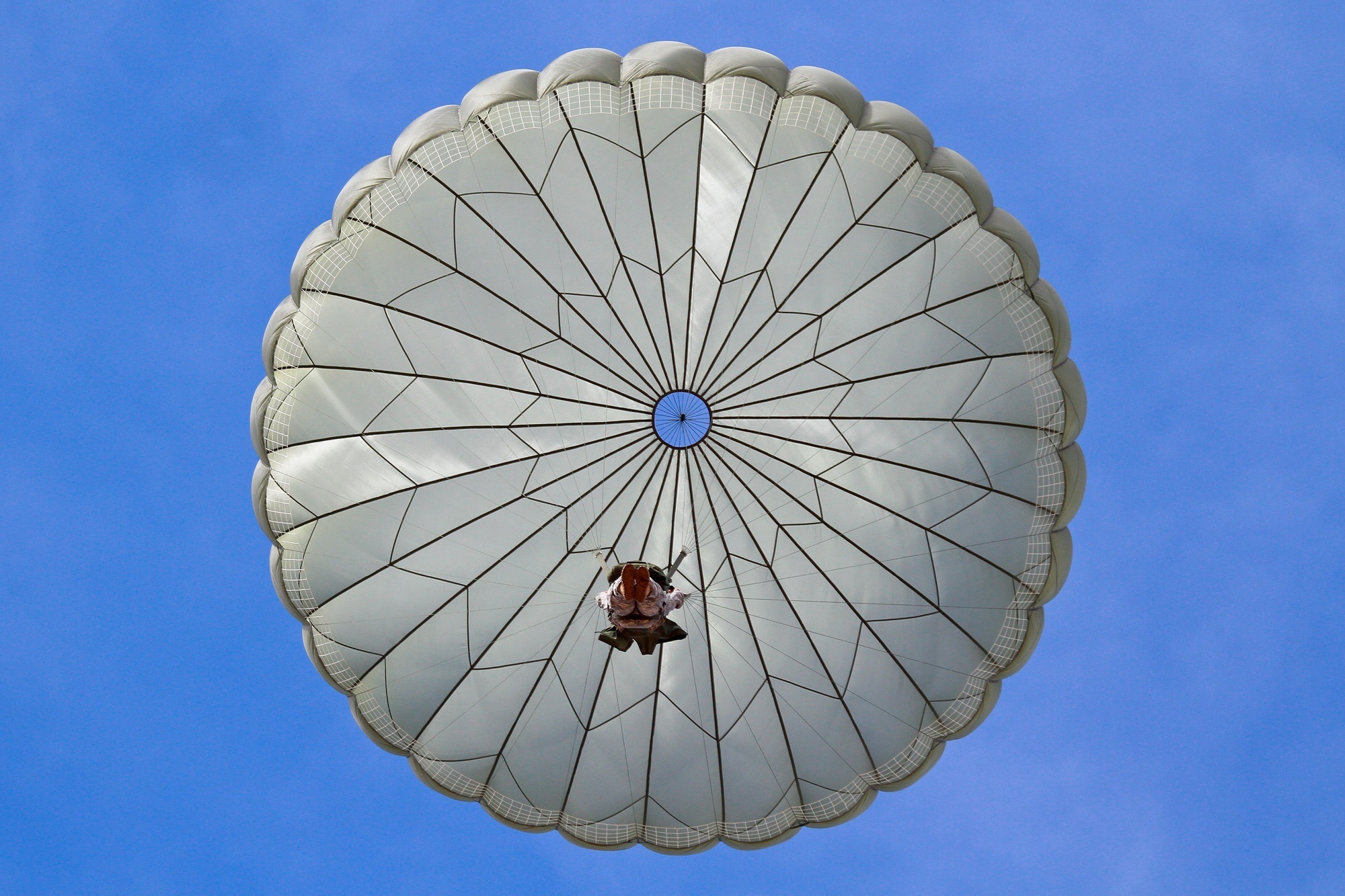 parachute, paratrooper, military, army, parachuting