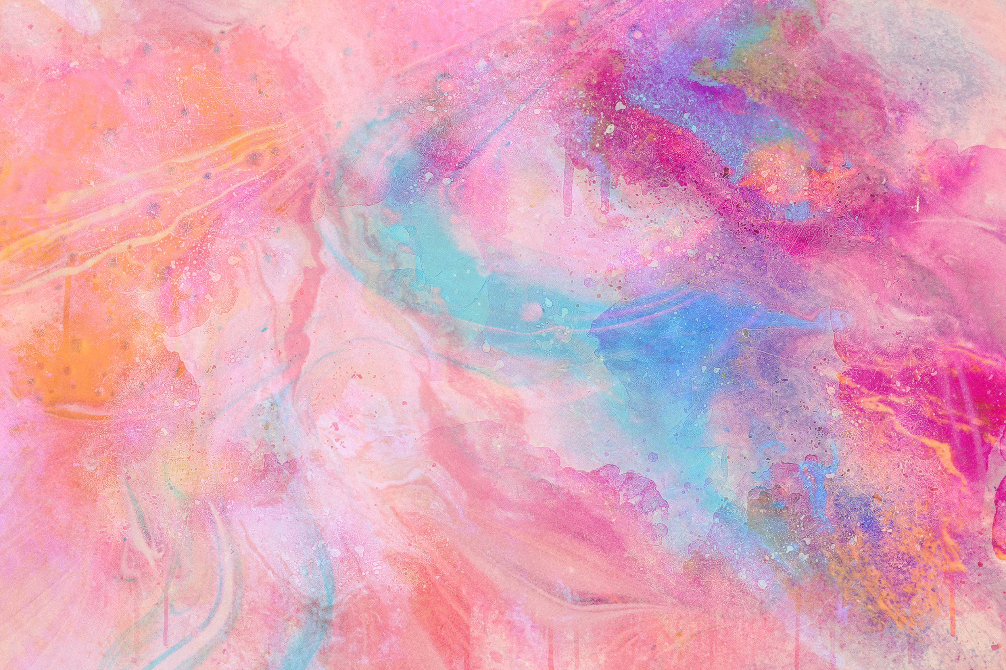 pink, colorful, colourful, abstract, divorces, paint, stains, spots Aesthetic wallpaper