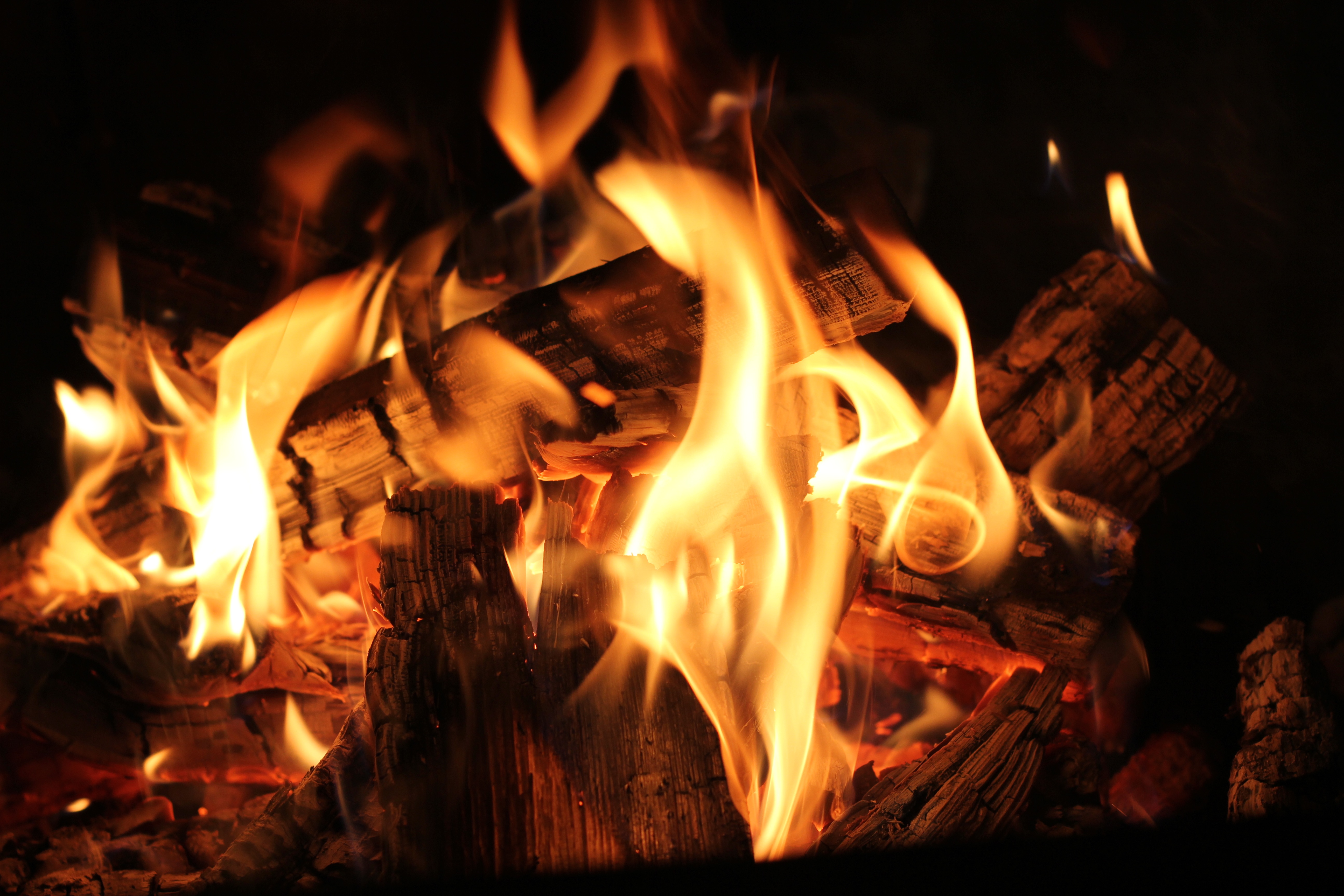 1920 x 1080 picture fire, bonfire, coals, flame, miscellanea, miscellaneous, firewood