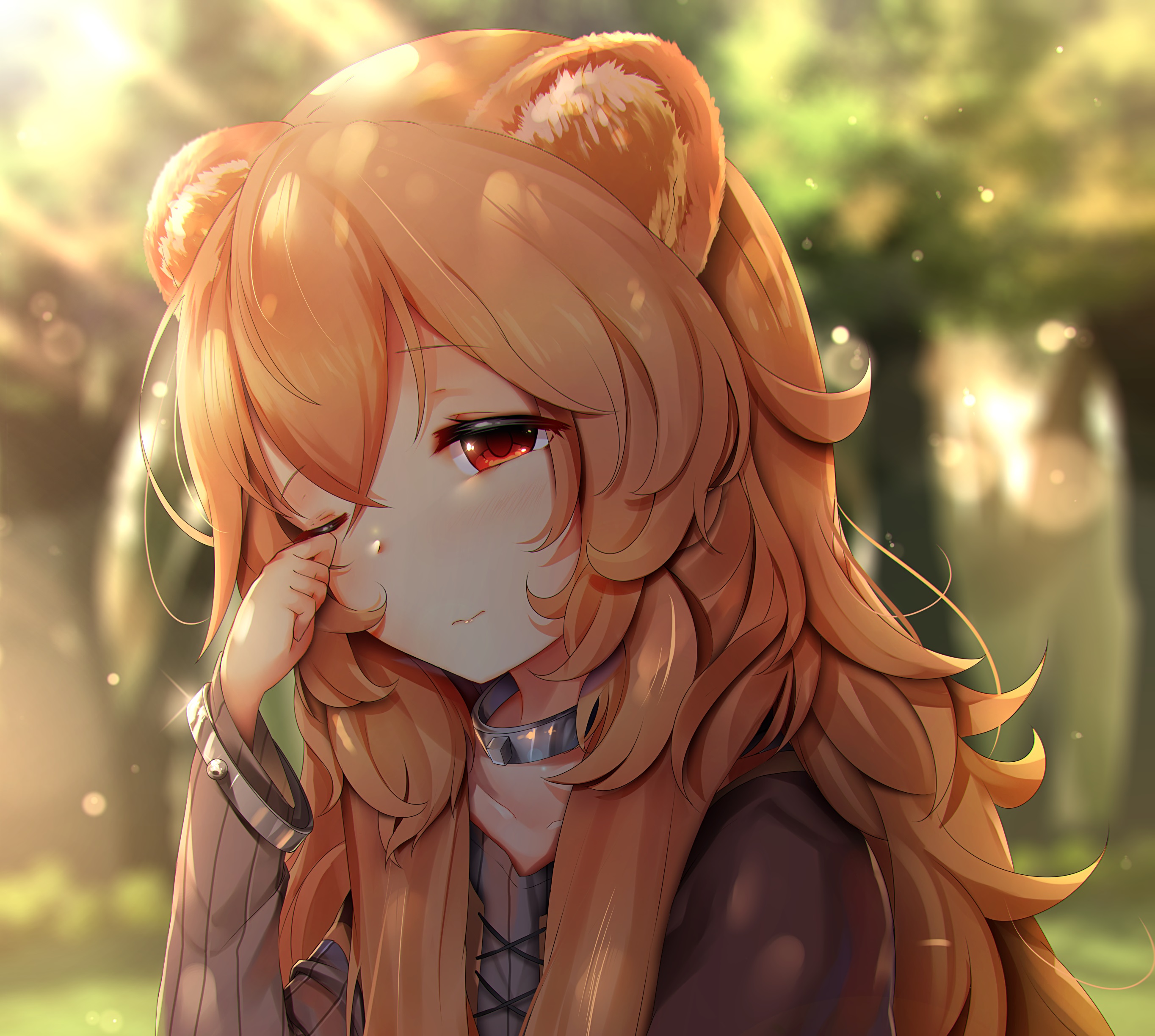 Download mobile wallpaper Anime, Red Eyes, Animal Ears, Raphtalia (The Rising Of The Shield Hero), The Rising Of The Shield Hero for free.