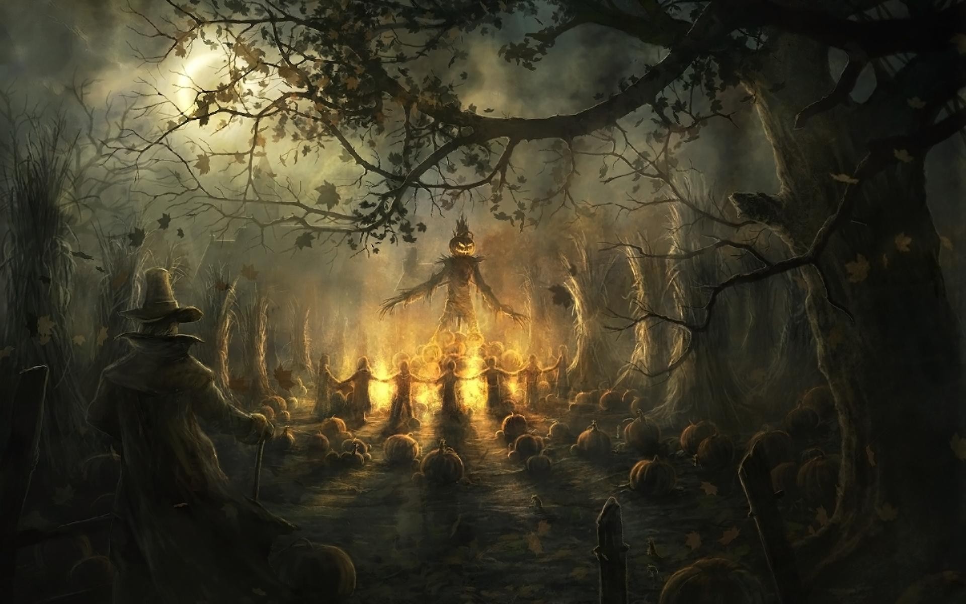 dark, halloween, holiday, occult, pumpkin, scarecrow cellphone