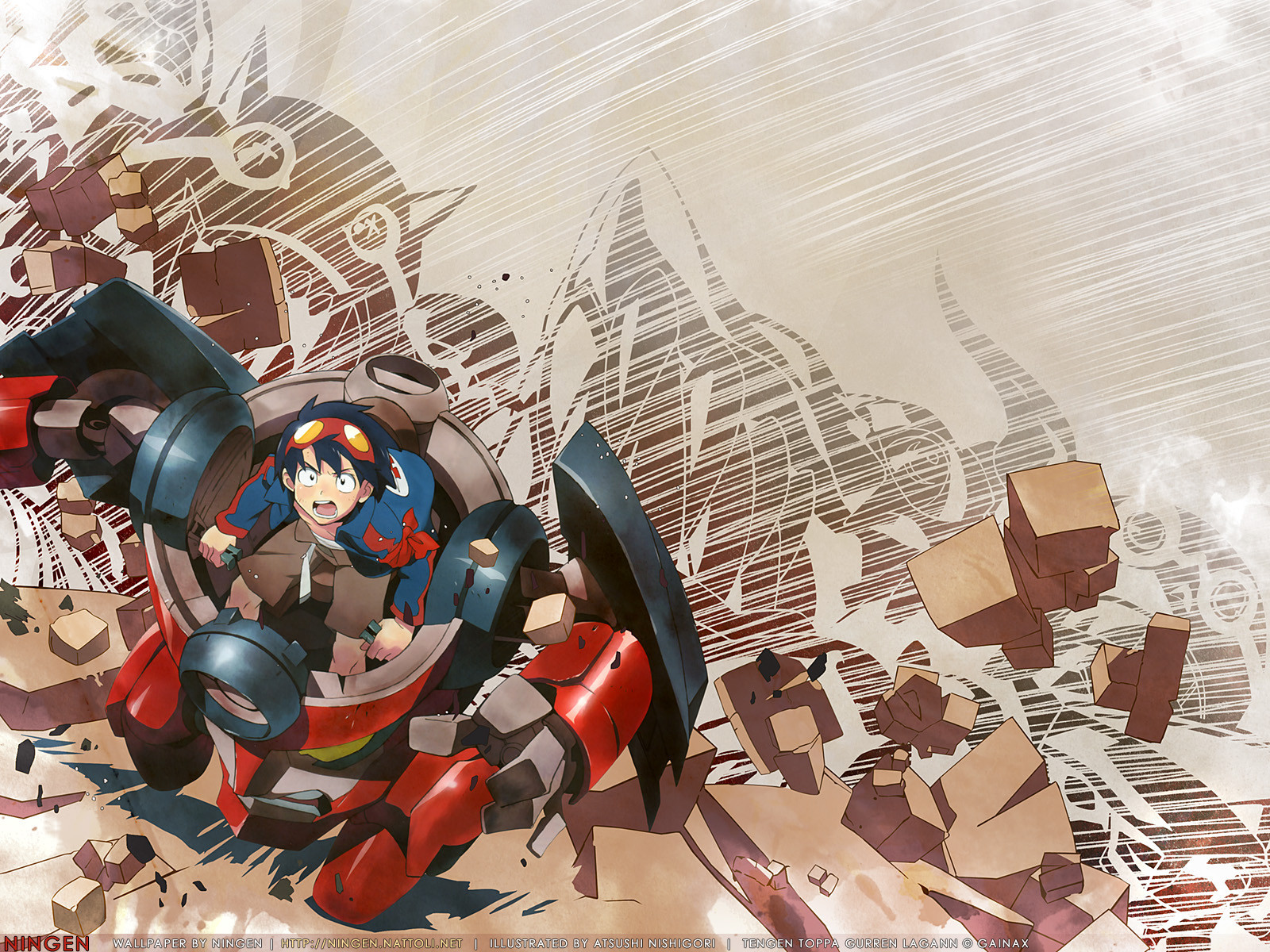 Anime, Tengen Toppa Gurren Lagann, Mecha, Simon (Tengen Toppa Gurren Lagann),  HD wallpaper