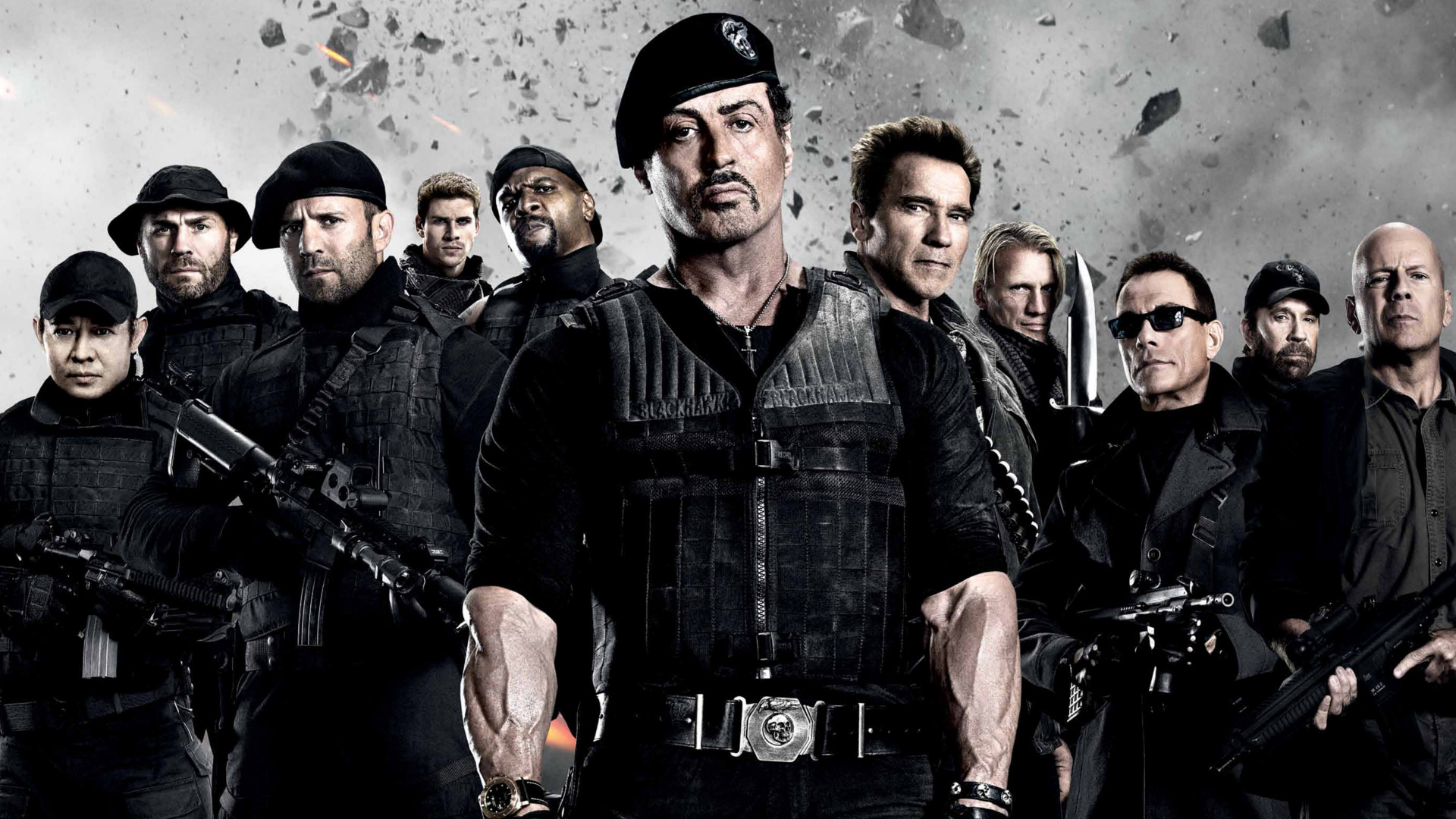 movie, the expendables 2, arnold schwarzenegger, barney ross, billy (the expendables), booker (the expendables), bruce willis, chuck norris, church (the expendables), dolph lundgren, gunnar jensen, hale caesar, jason statham, jean claude van damme, jet li, lee christmas, liam hemsworth, maggie (the expendables), randy couture, sylvester stallone, terry crews, toll road, trench (the expendables), vilain (the expendables), yin yang (the expendables), the expendables lock screen backgrounds