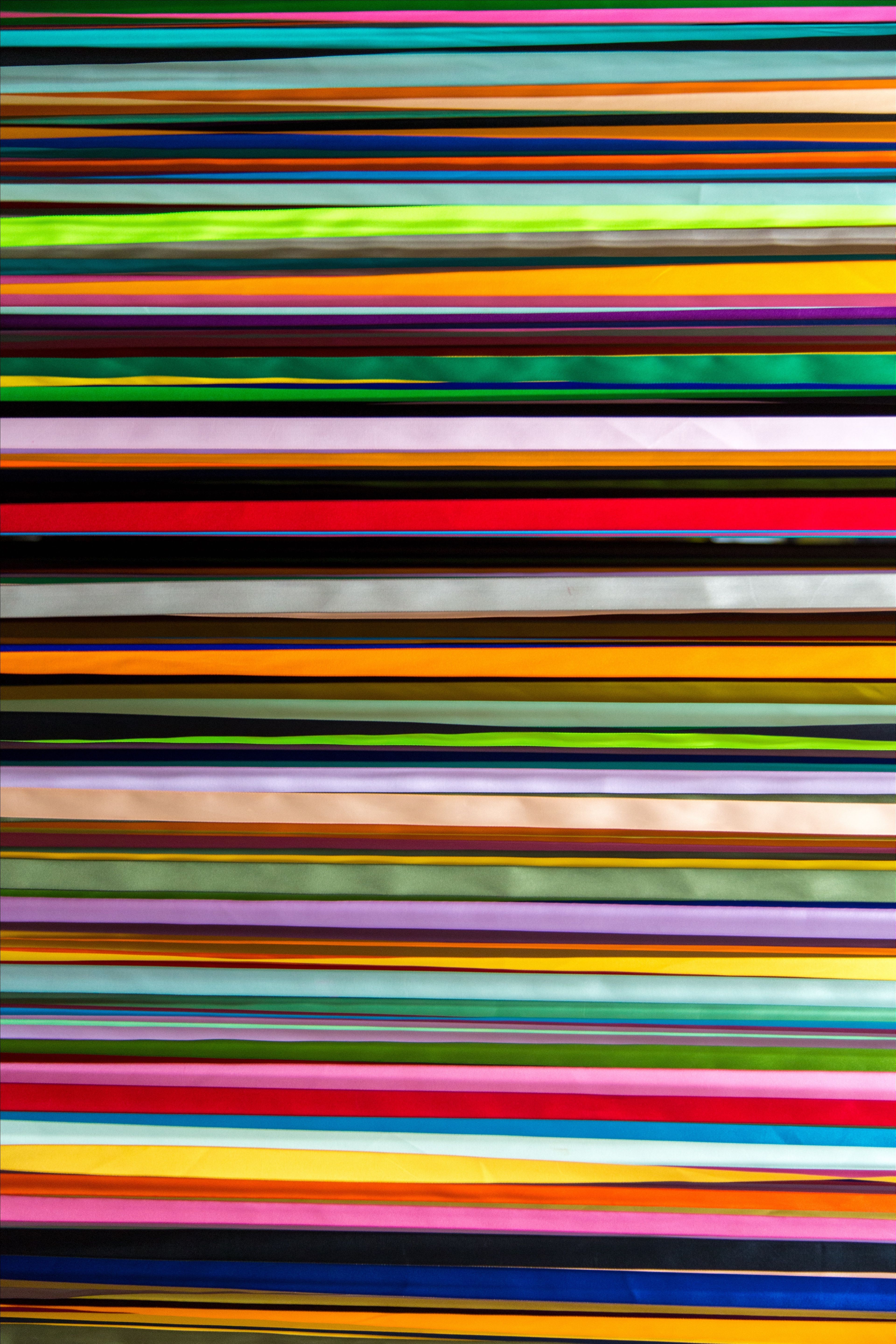 Download mobile wallpaper Rainbow, Ribbons, Streaks, Stripes, Multicolored, Texture, Bright, Textures, Lines, Iridescent for free.