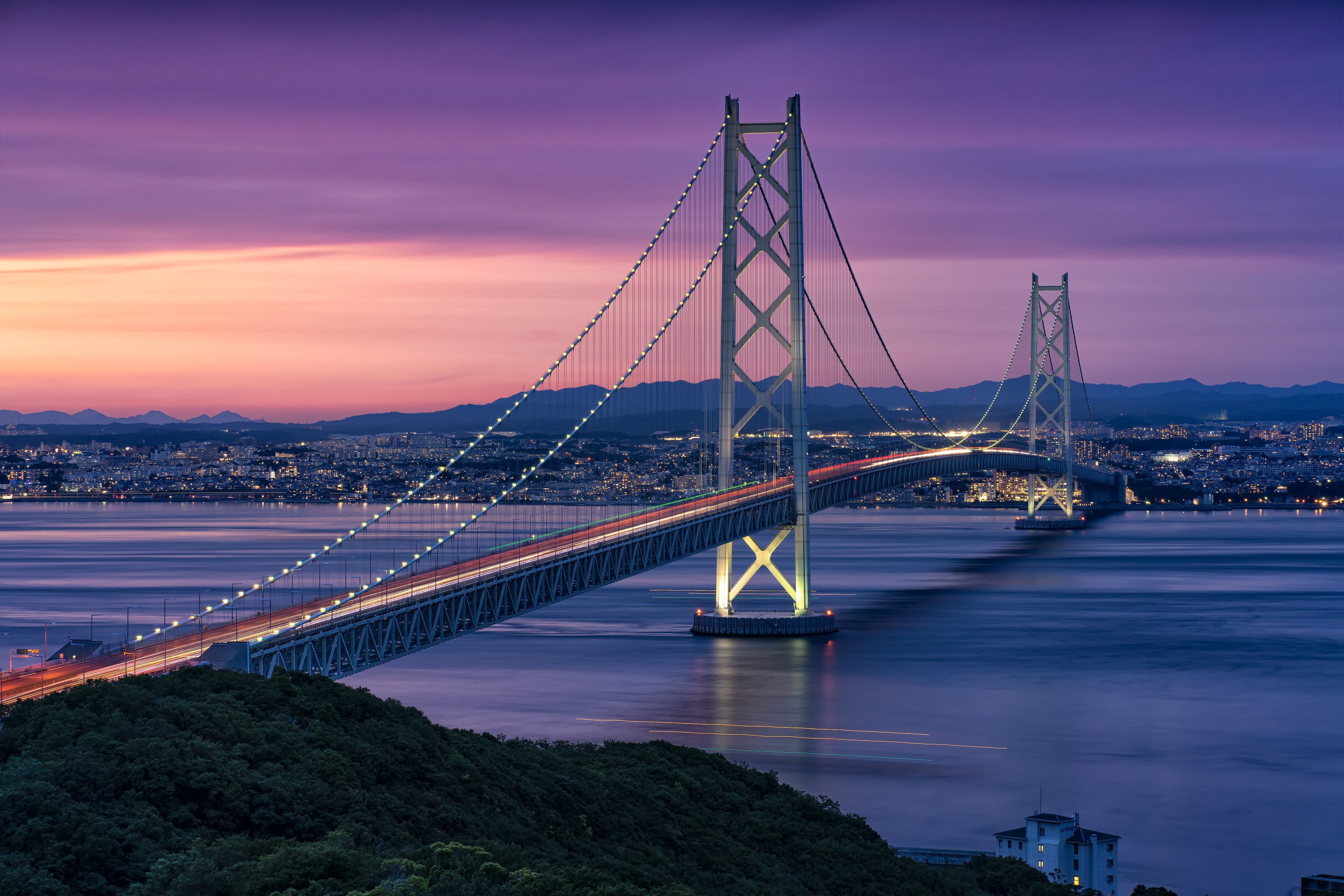 Мост акаси в Японии