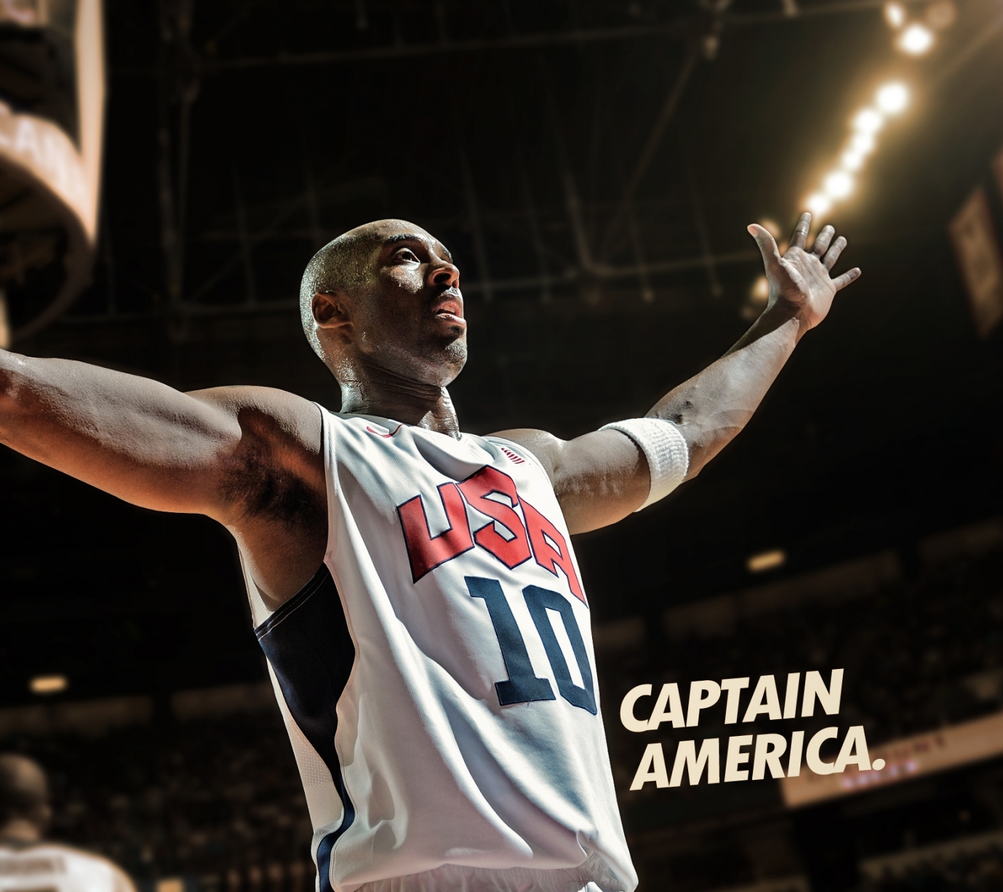 Download A portrait of basketball legend Kobe Bryant. Wallpaper